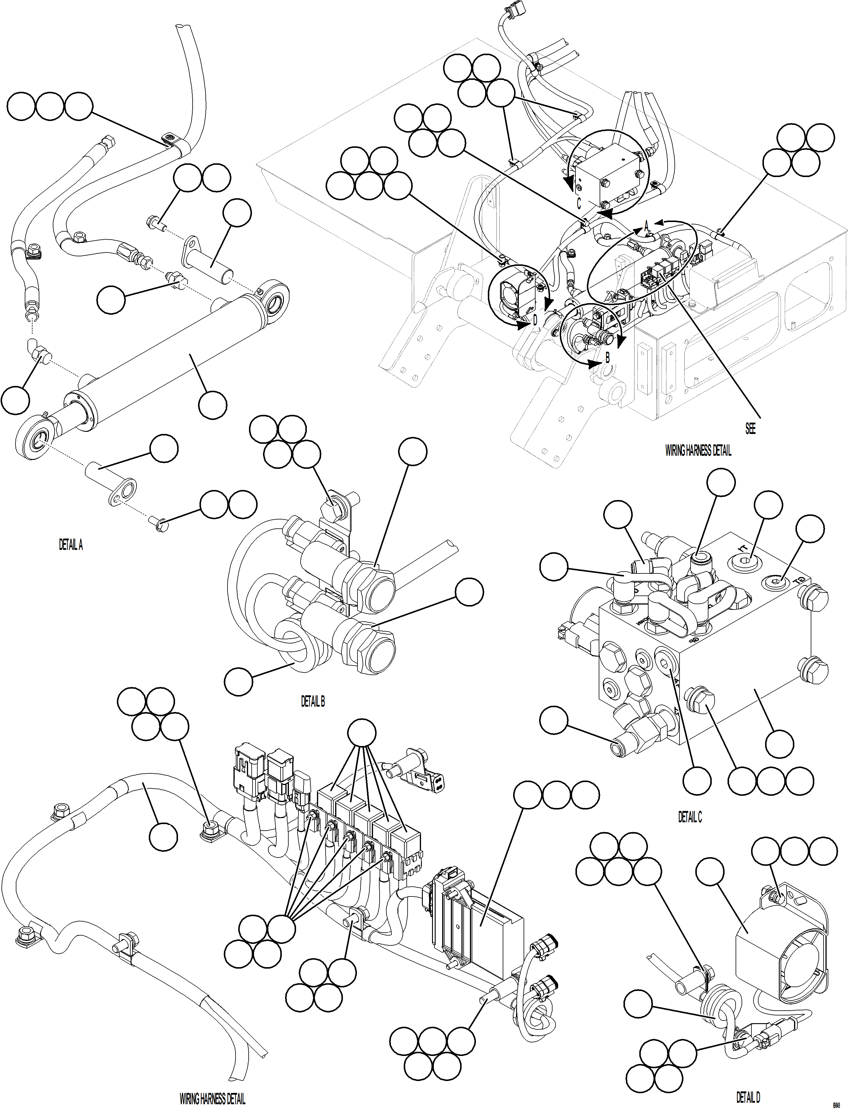 Dump Trucks Komatsu / AFE77-U 830E-5 S/N A50066 - A50067  COPPER MOUNTAIN(AFE77-U) / PLATFORM ASSEMBLY    2/2    58E-54-60570(832 : 69049)