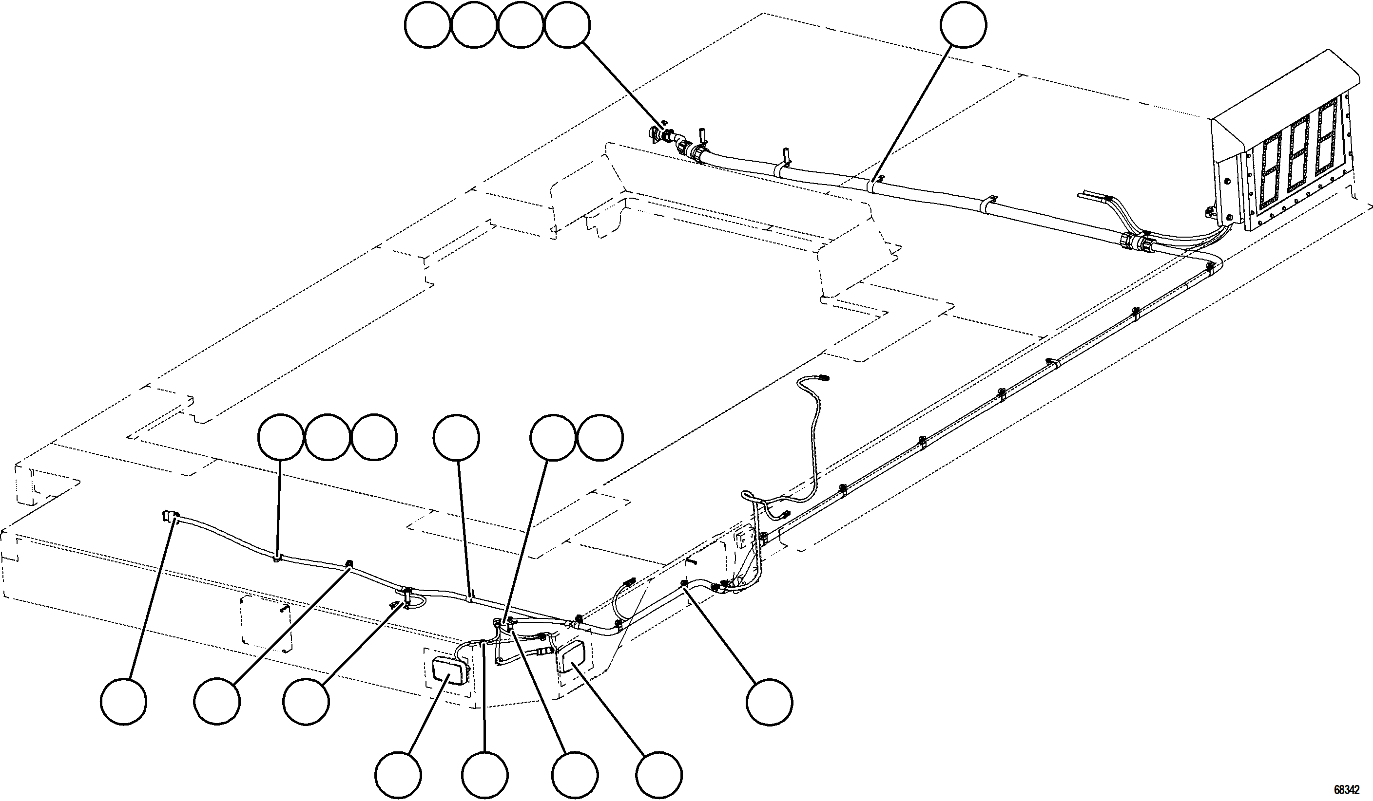 Komatsu parts book diagram for AFE78-D 930E-5 S/N A40027 - A40028 BMA GOONYELLA: LH DECK WIRING & LIGHTS