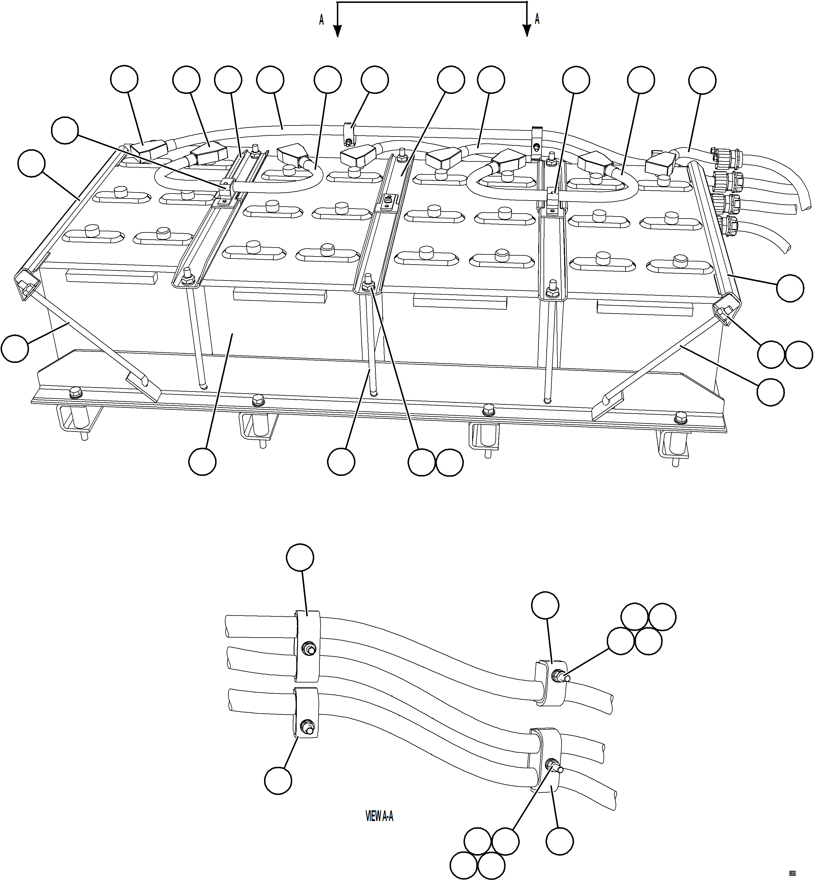Komatsu parts book diagram for AFE78-D 930E-5 S/N A40027 - A40028 BMA GOONYELLA: BATTERY BOX    4/6