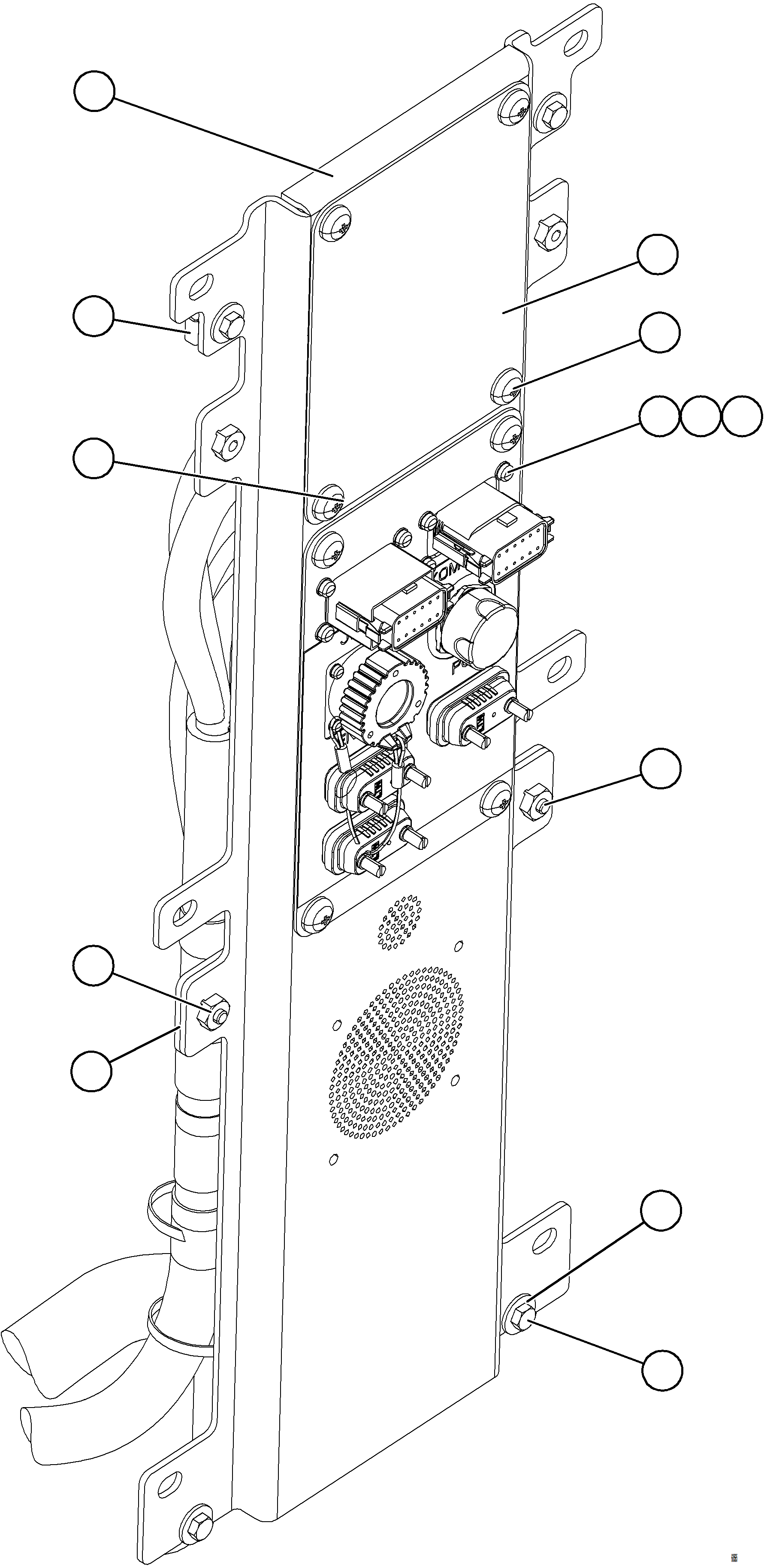 Komatsu parts book diagram for AFE78-D 930E-5 S/N A40027 - A40028 BMA GOONYELLA: DIAGNOSTIC PANEL INSTALLATION    1/2