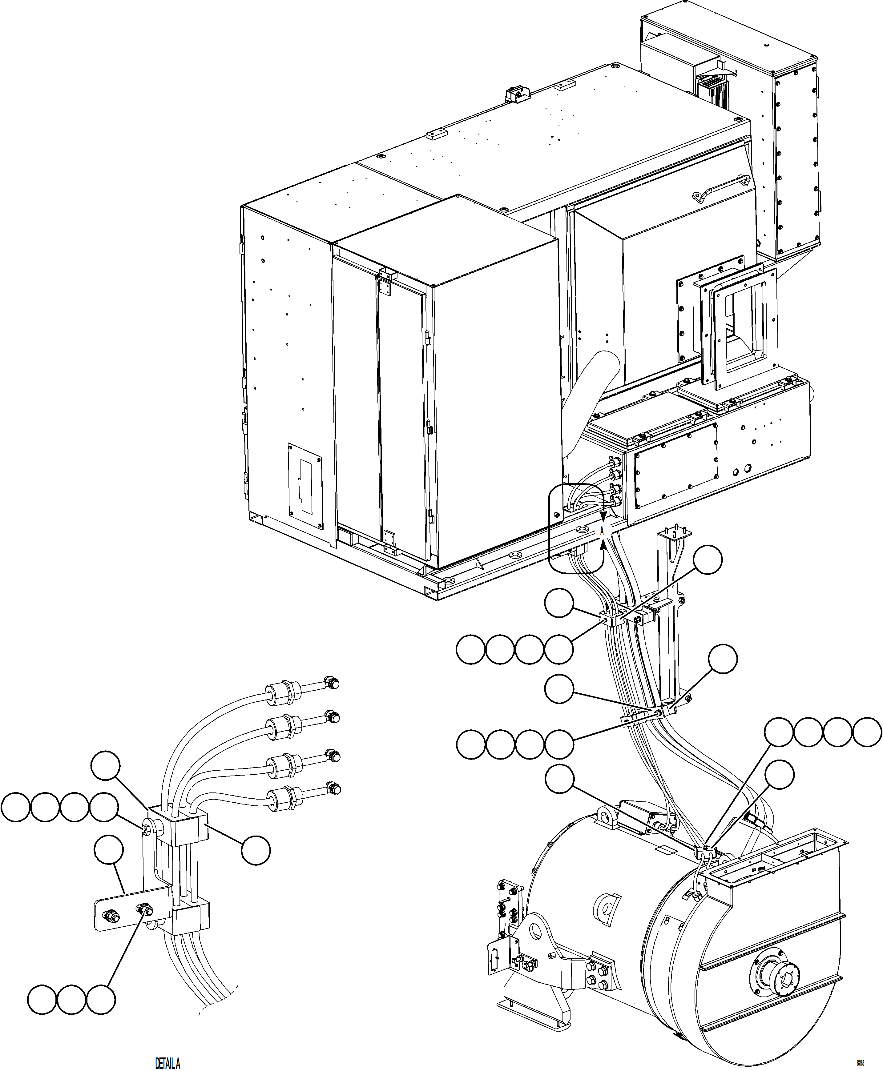 Komatsu parts book diagram for AFE78-D 930E-5 S/N A40027 - A40028 BMA GOONYELLA: CONTROL CABINET EXTERNAL WIRING    3/3