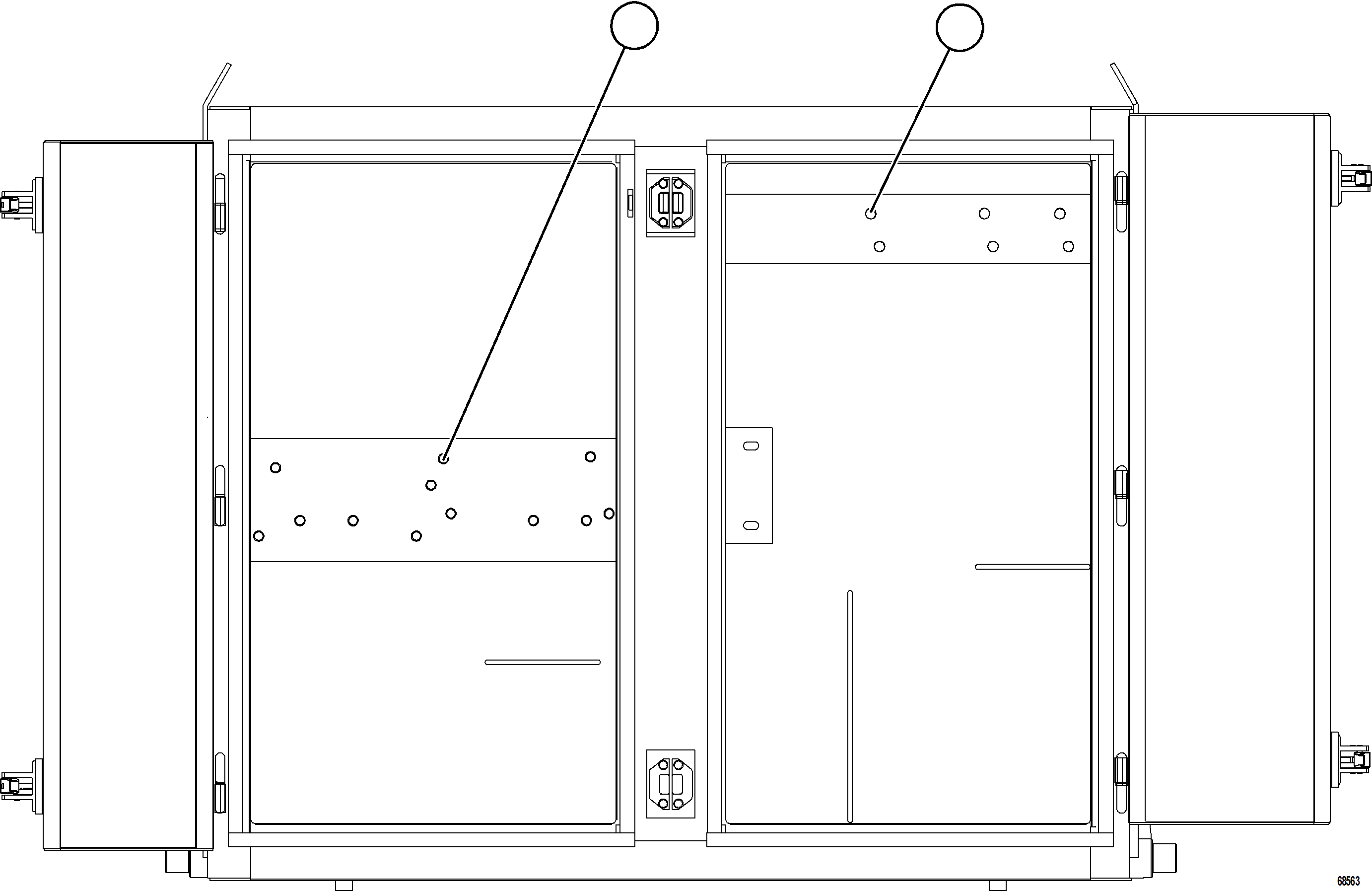 Komatsu parts book diagram for AFE78-D 930E-5 S/N A40027 - A40028 BMA GOONYELLA: HYDRAULIC CABINET BRAKE ENCLOSURE