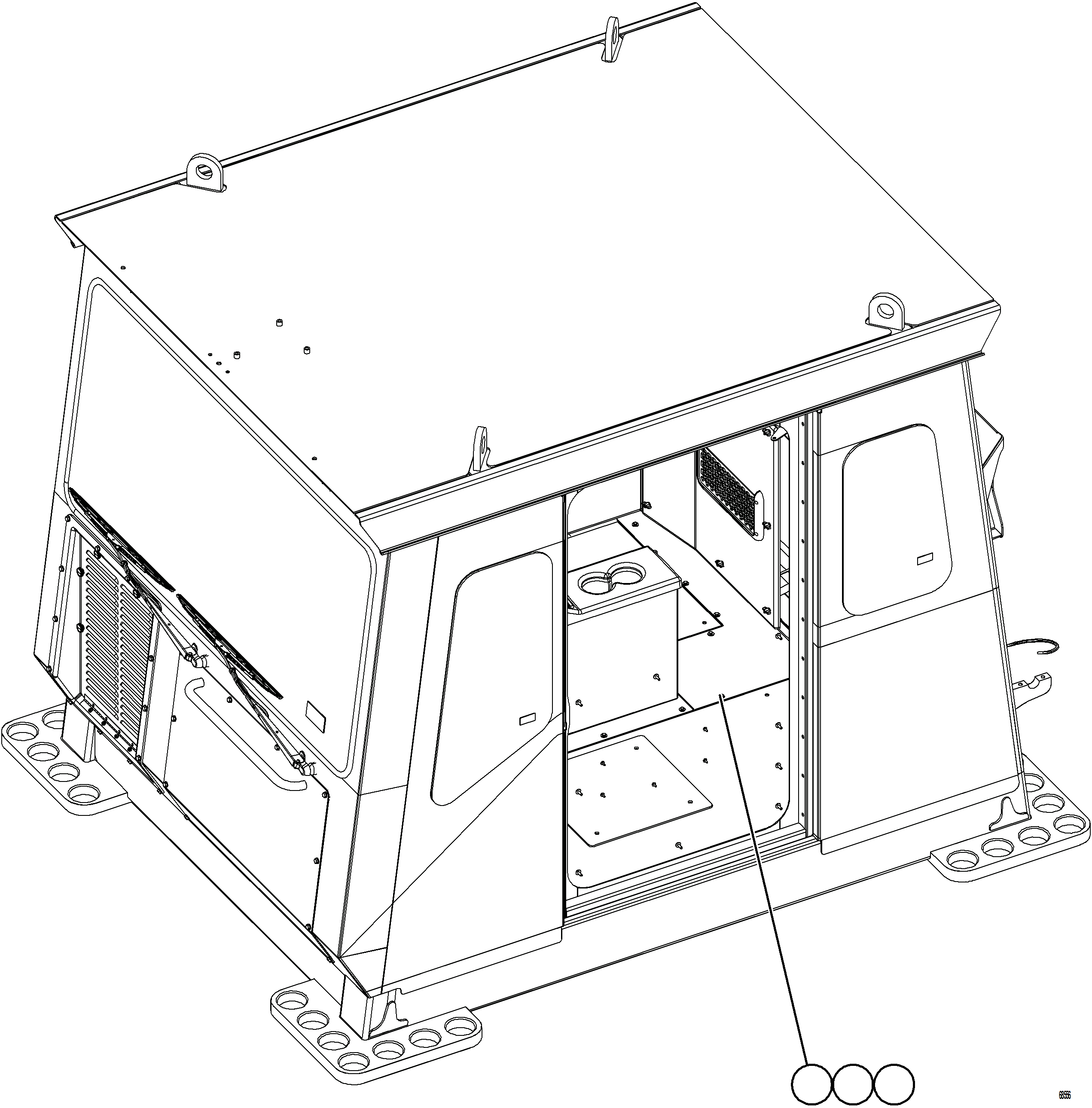 Komatsu parts book diagram for AFE78-D 930E-5 S/N A40027 - A40028 BMA GOONYELLA: CAB ACCESS COVERS
