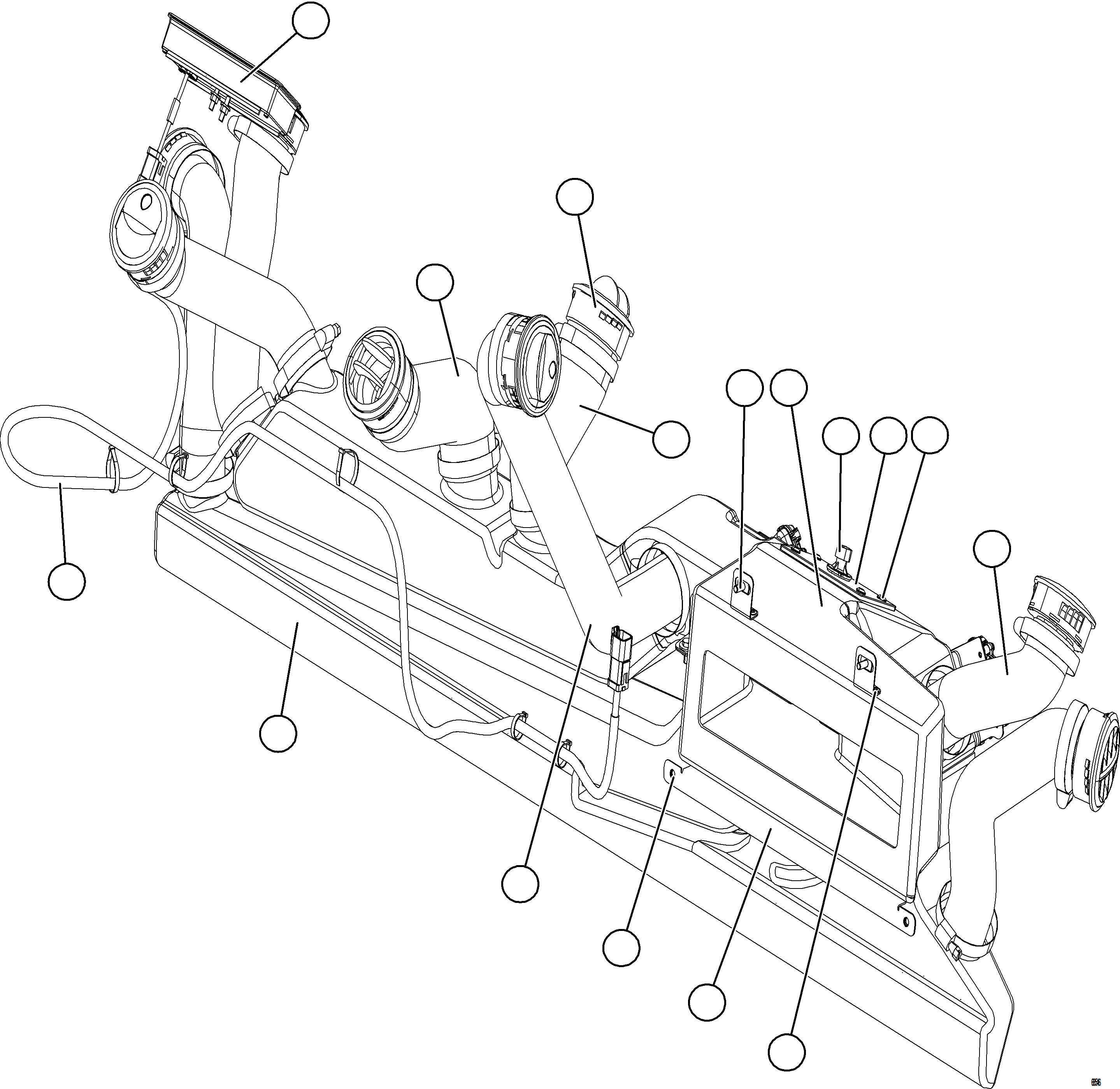 Komatsu parts book diagram for AFE78-D 930E-5 S/N A40027 - A40028 BMA GOONYELLA: HVAC INSTALLATION    1/4