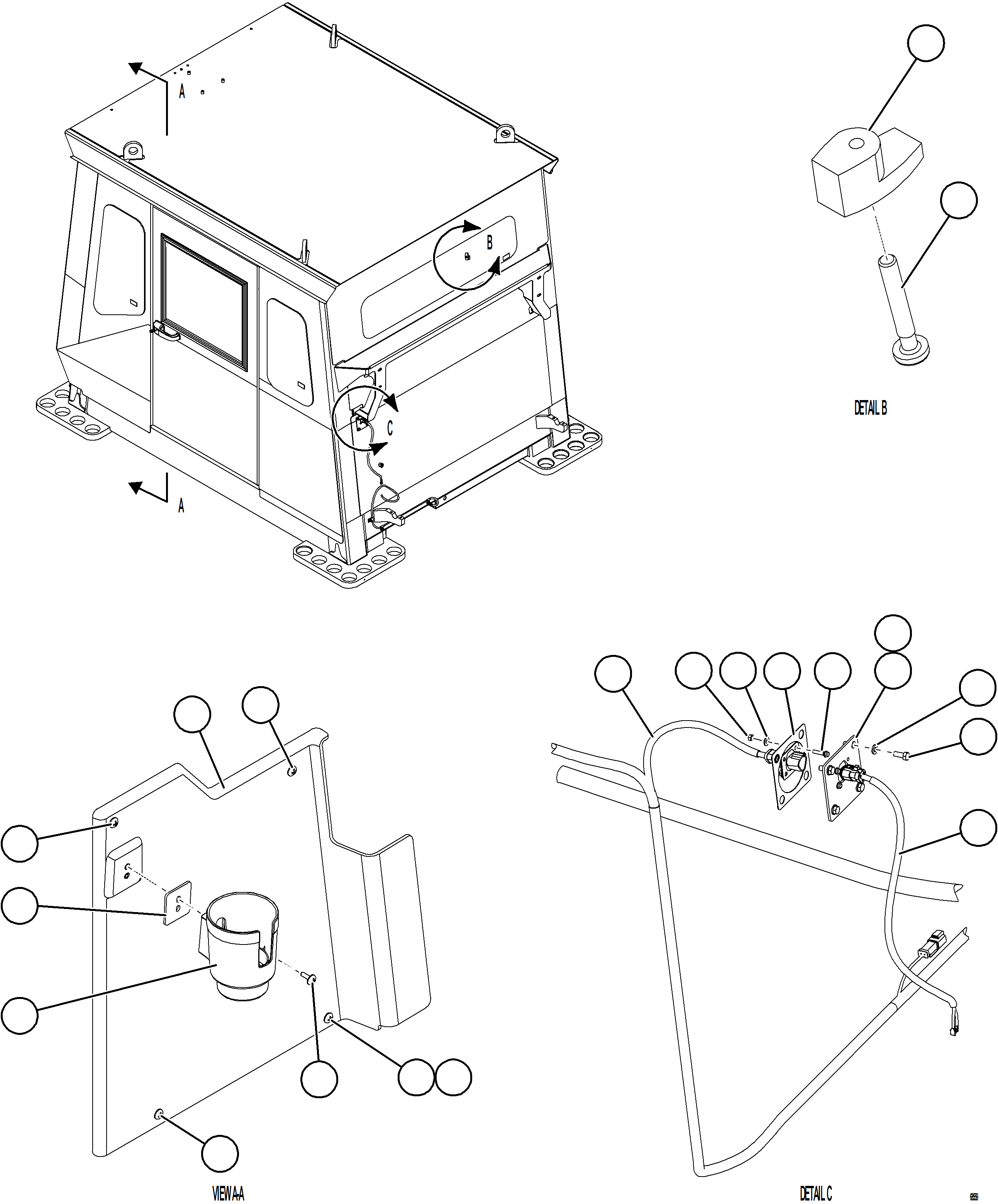 Komatsu parts book diagram for AFE78-D 930E-5 S/N A40027 - A40028 BMA GOONYELLA: CAB MISCELLANEOUS