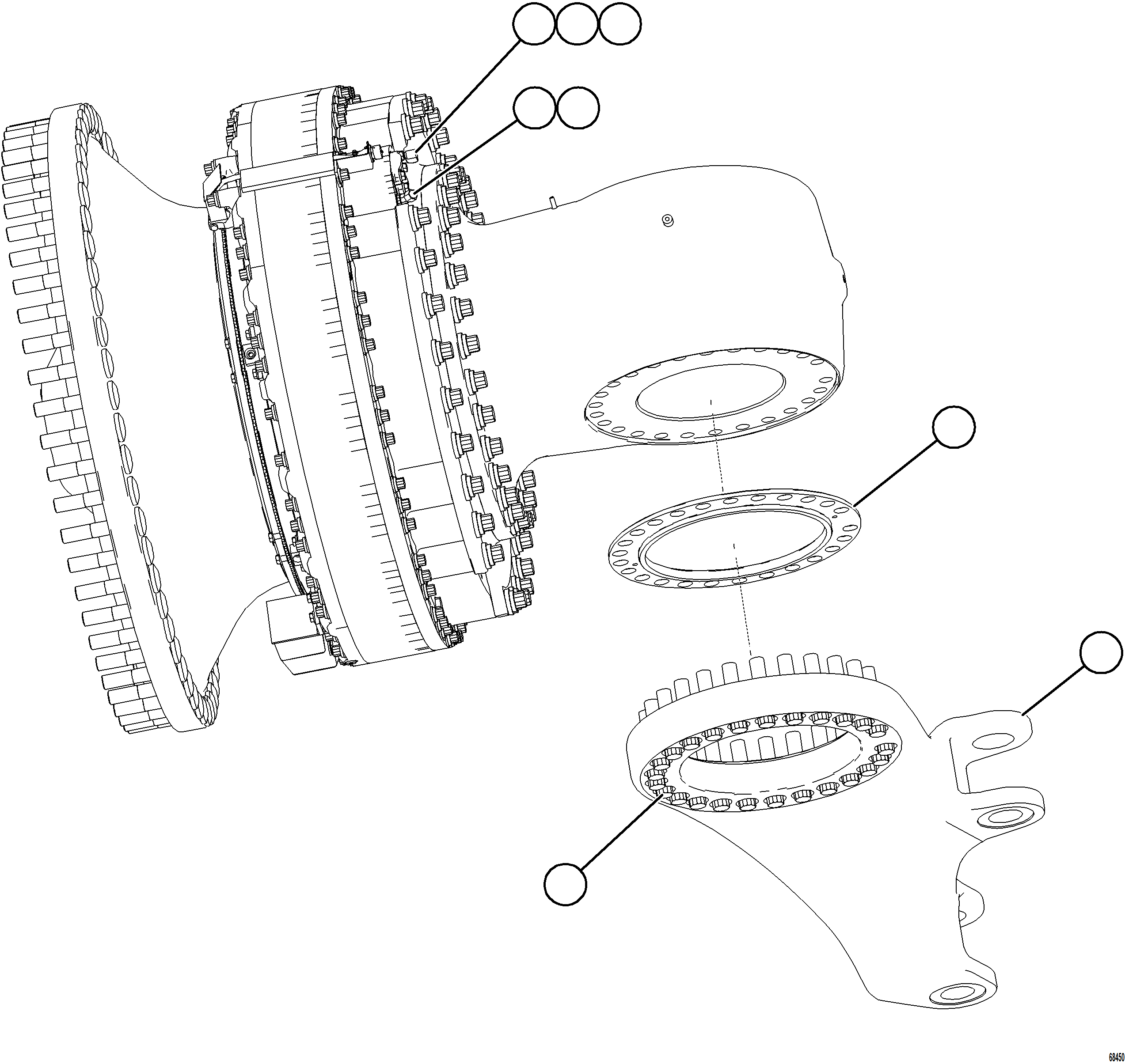 Komatsu parts book diagram for AFE78-D 930E-5 S/N A40027 - A40028 BMA GOONYELLA: STEERING ARM INSTALLATION