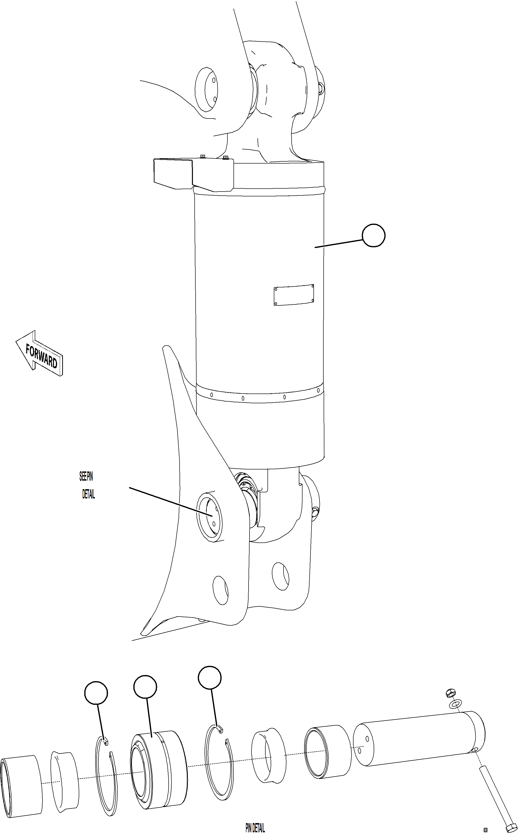 Komatsu parts book diagram for AFE78-D 930E-5 S/N A40027 - A40028 BMA GOONYELLA: REAR SUSPENSION & MOUNTING    1/3