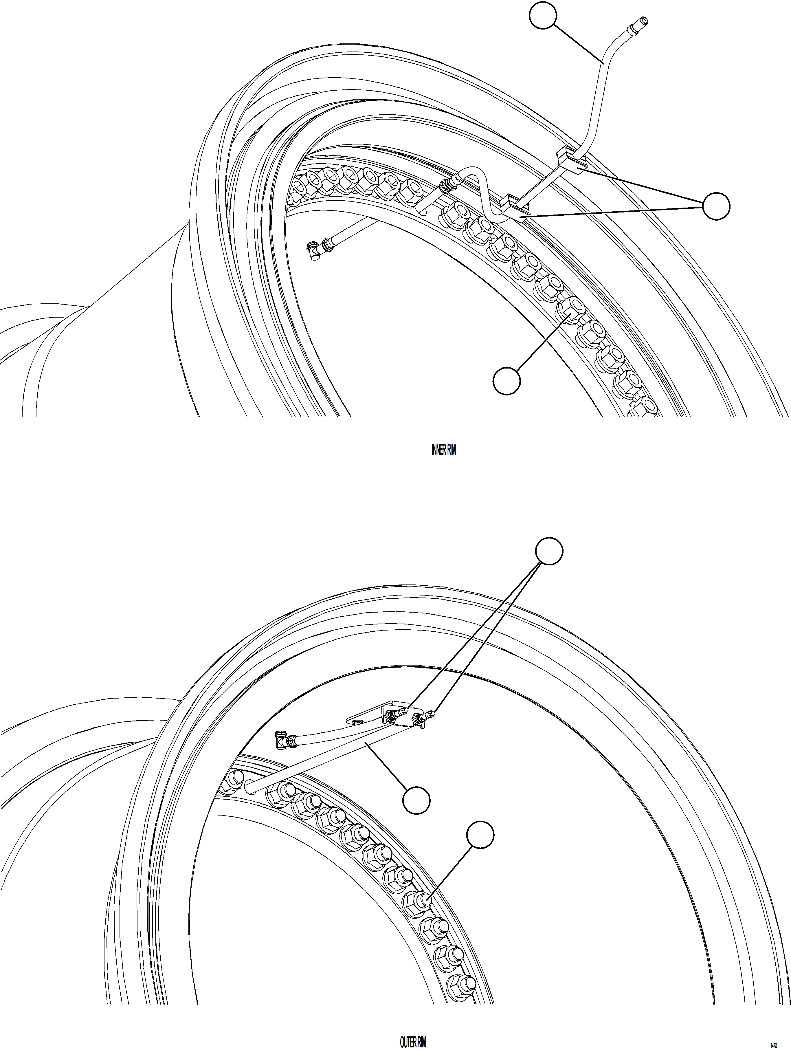 Komatsu parts book diagram for AFE78-D 930E-5 S/N A40027 - A40028 BMA GOONYELLA: REAR WHEEL MOUNTING, SMART