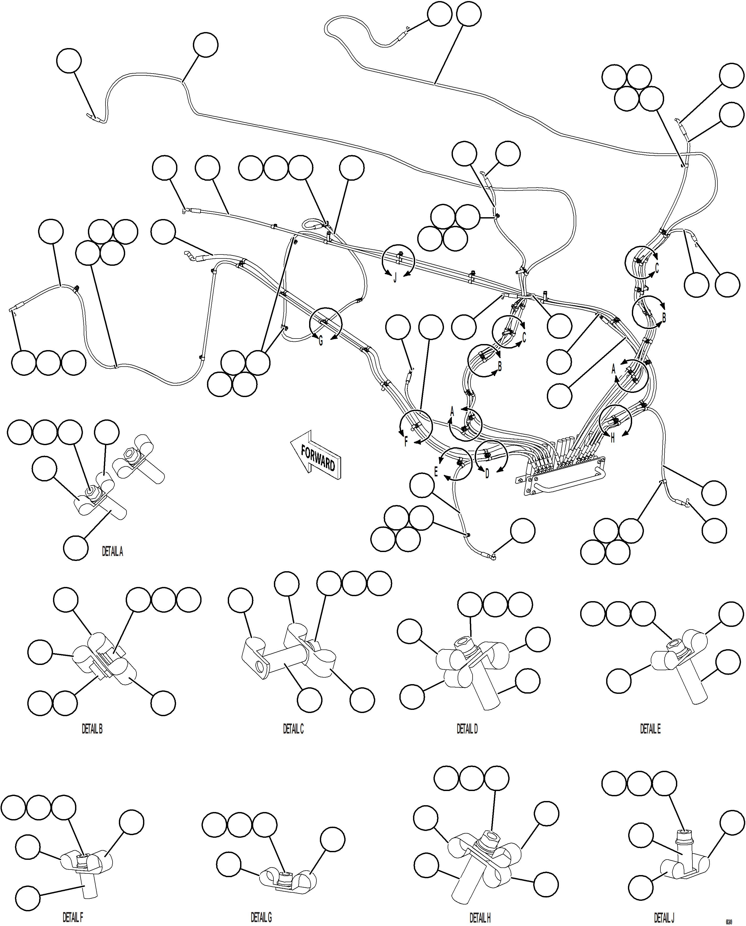Komatsu parts book diagram for AFE78-D 930E-5 S/N A40027 - A40028 BMA GOONYELLA: AUTOMATIC LUBRICATION SYSTEM - REAR AXLE    2/2