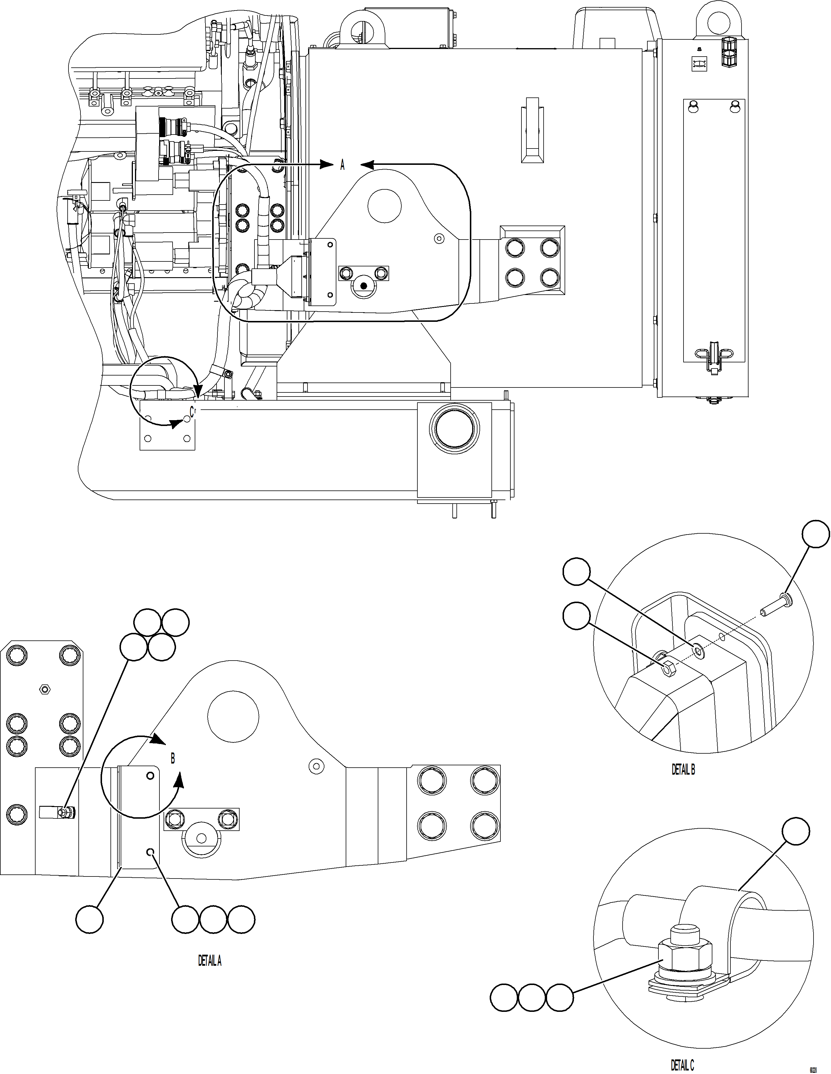 Komatsu parts book diagram for AFE78-E 930E-5 S/N A40022, A40024 - A40025  TECK: STARTING SYSTEM WIRING    2/3