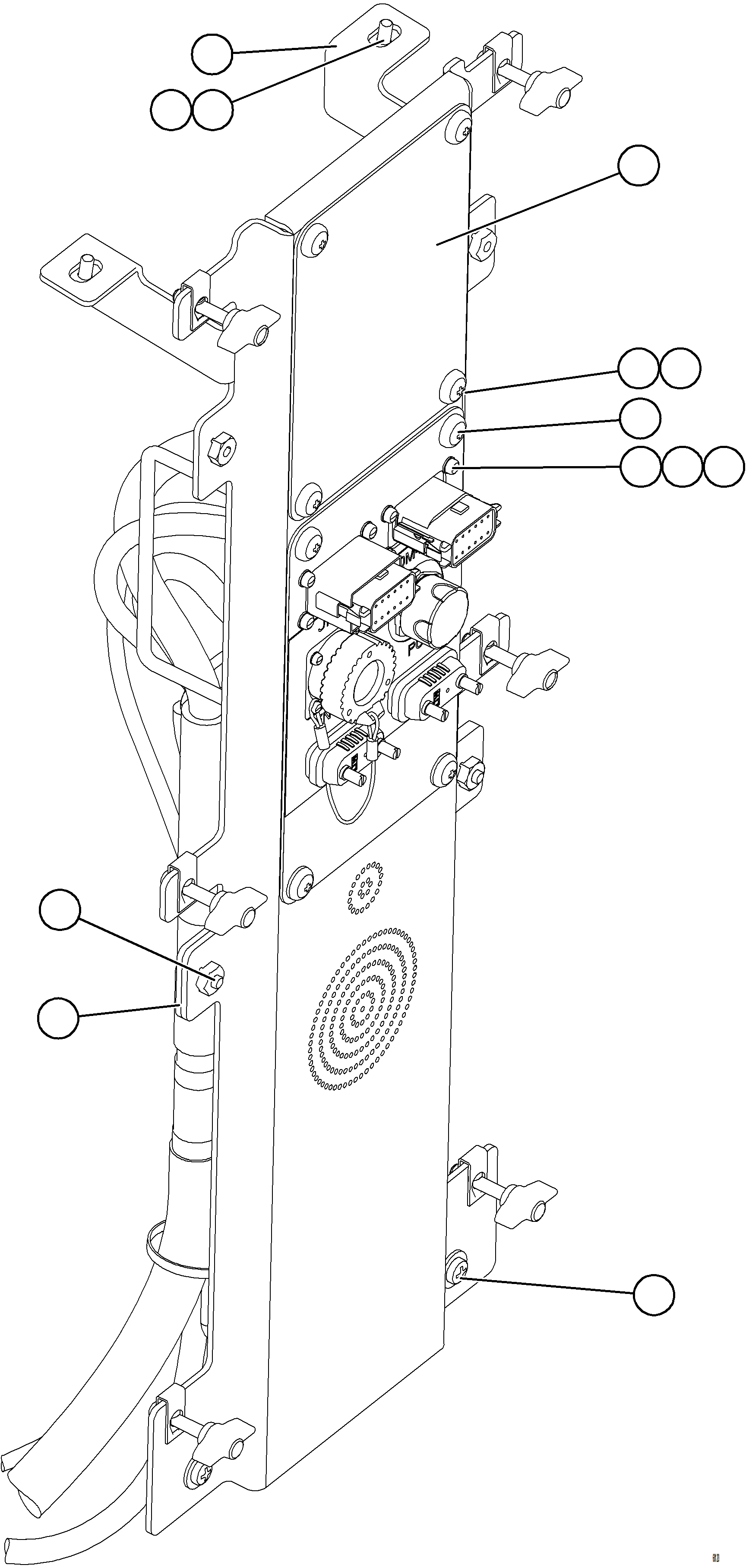 Komatsu parts book diagram for AFE78-E 930E-5 S/N A40022, A40024 - A40025  TECK: DIAGNOSTIC PANEL INSTALLATION    1/2