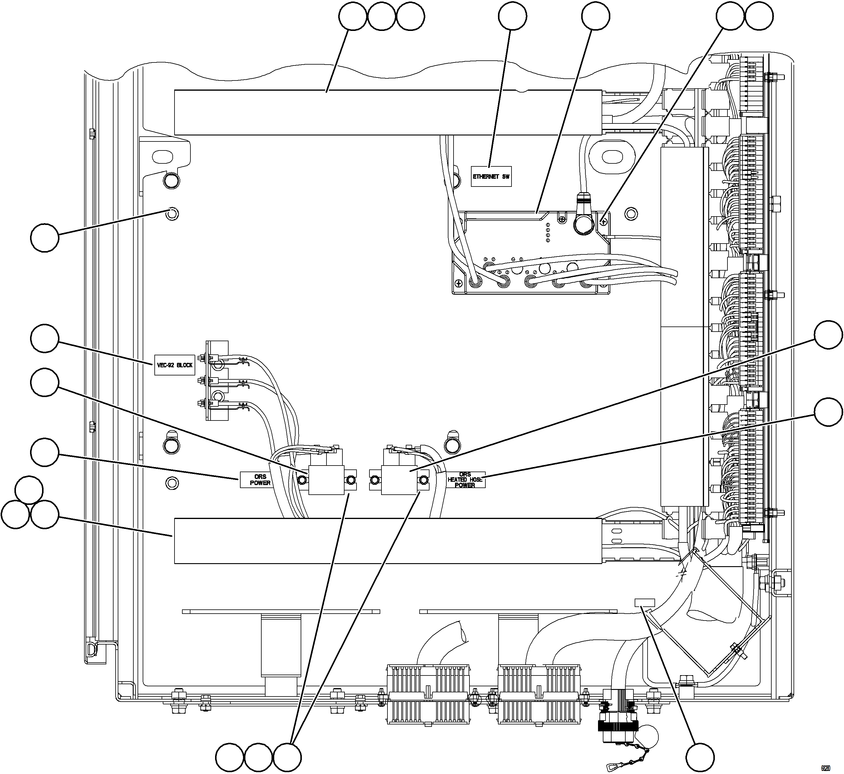 Komatsu parts book diagram for AFE78-E 930E-5 S/N A40022, A40024 - A40025  TECK: AUXILIARY CTRL CABINET COMPONENTS - LH WALL    2/2