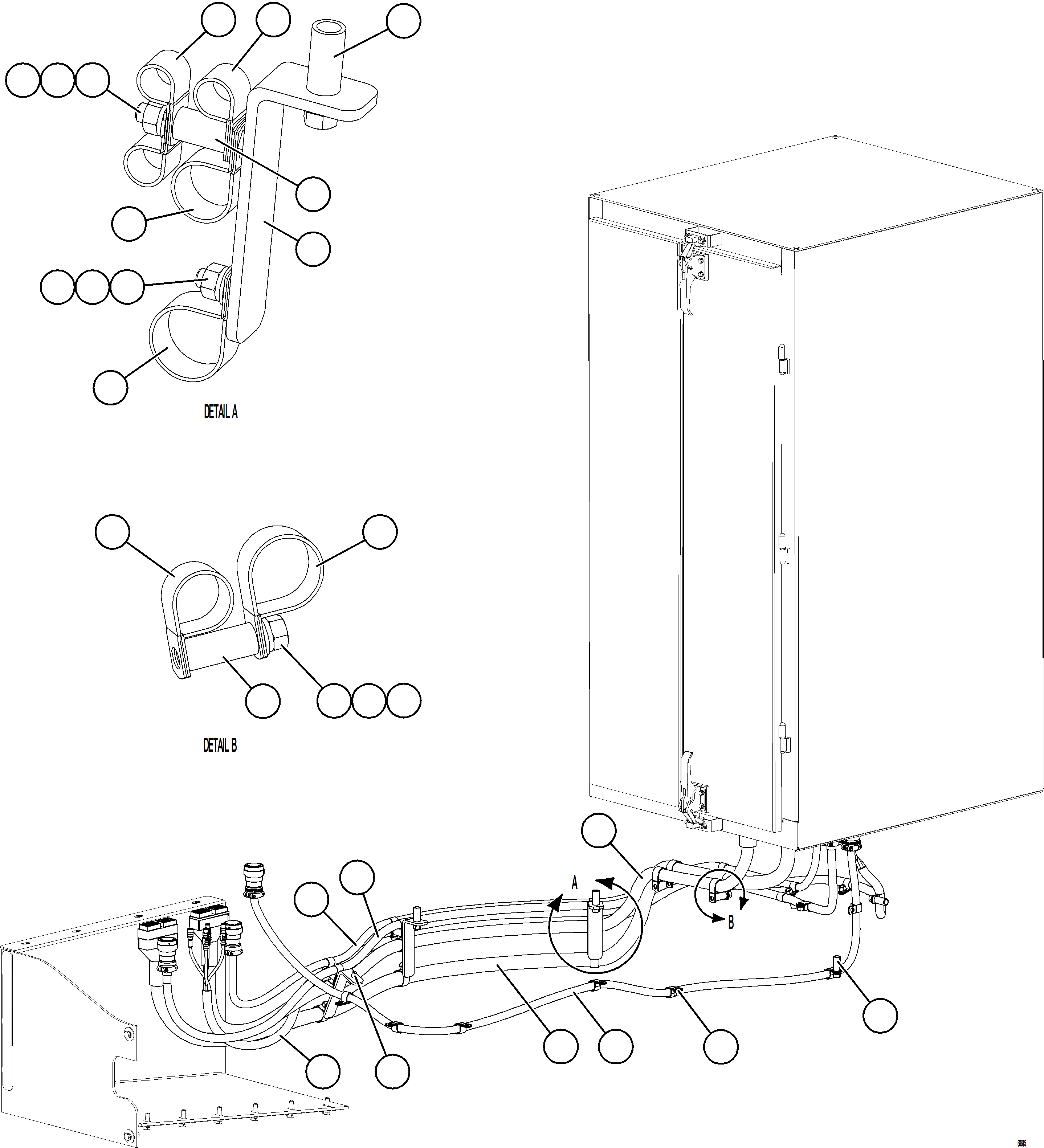 Komatsu parts book diagram for AFE78-E 930E-5 S/N A40022, A40024 - A40025  TECK: AUXILIARY CONTROL CABINET EXTERNAL WIRING