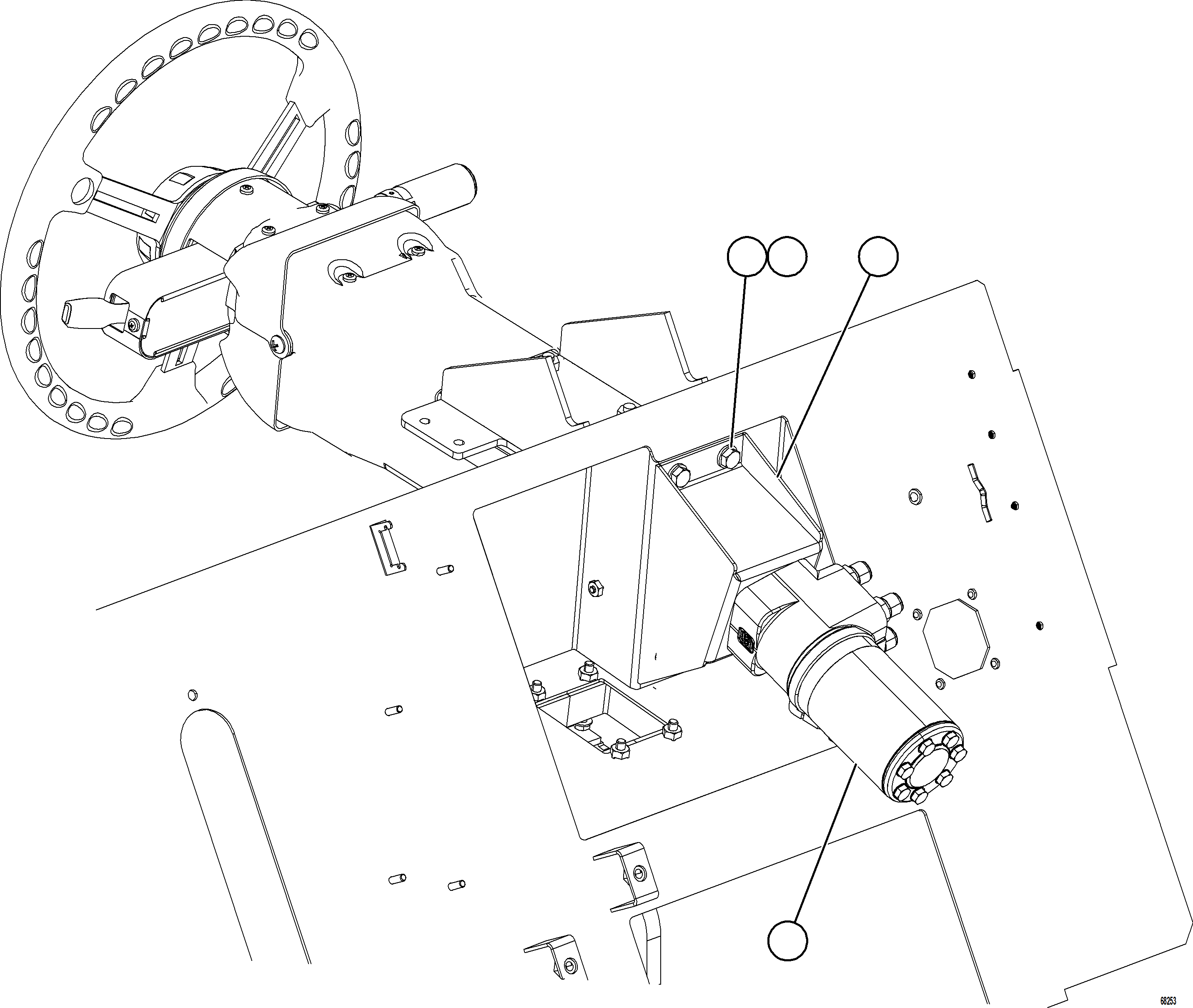 Komatsu parts book diagram for AFE78-E 930E-5 S/N A40022, A40024 - A40025  TECK: STEERING CONTROL UNIT INSTALLATION