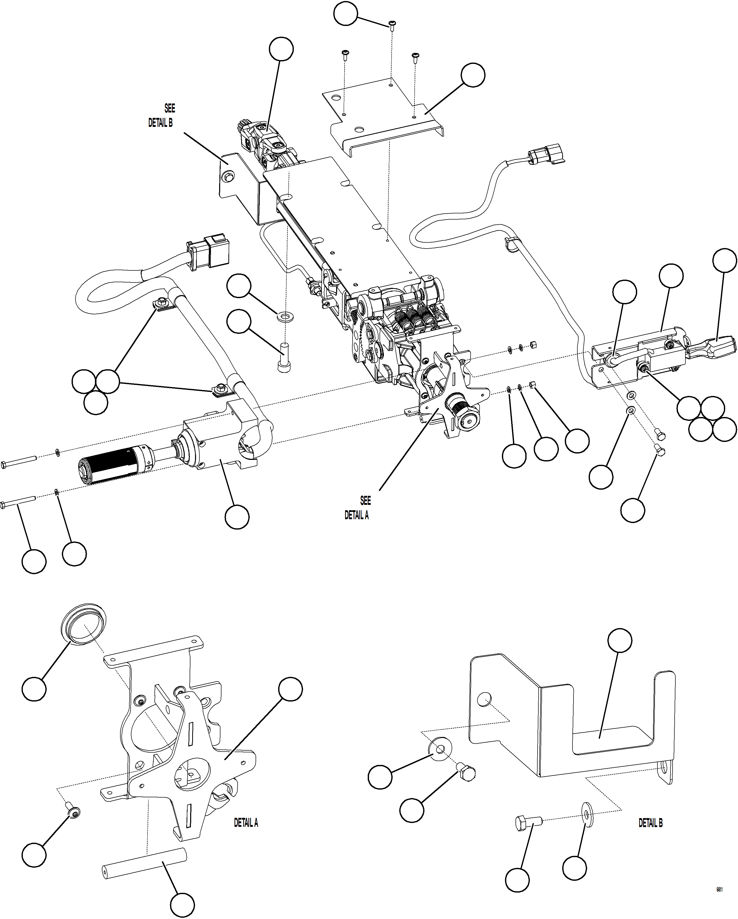 Komatsu parts book diagram for AFE78-E 930E-5 S/N A40022, A40024 - A40025  TECK: STEERING COLUMN    2/2
