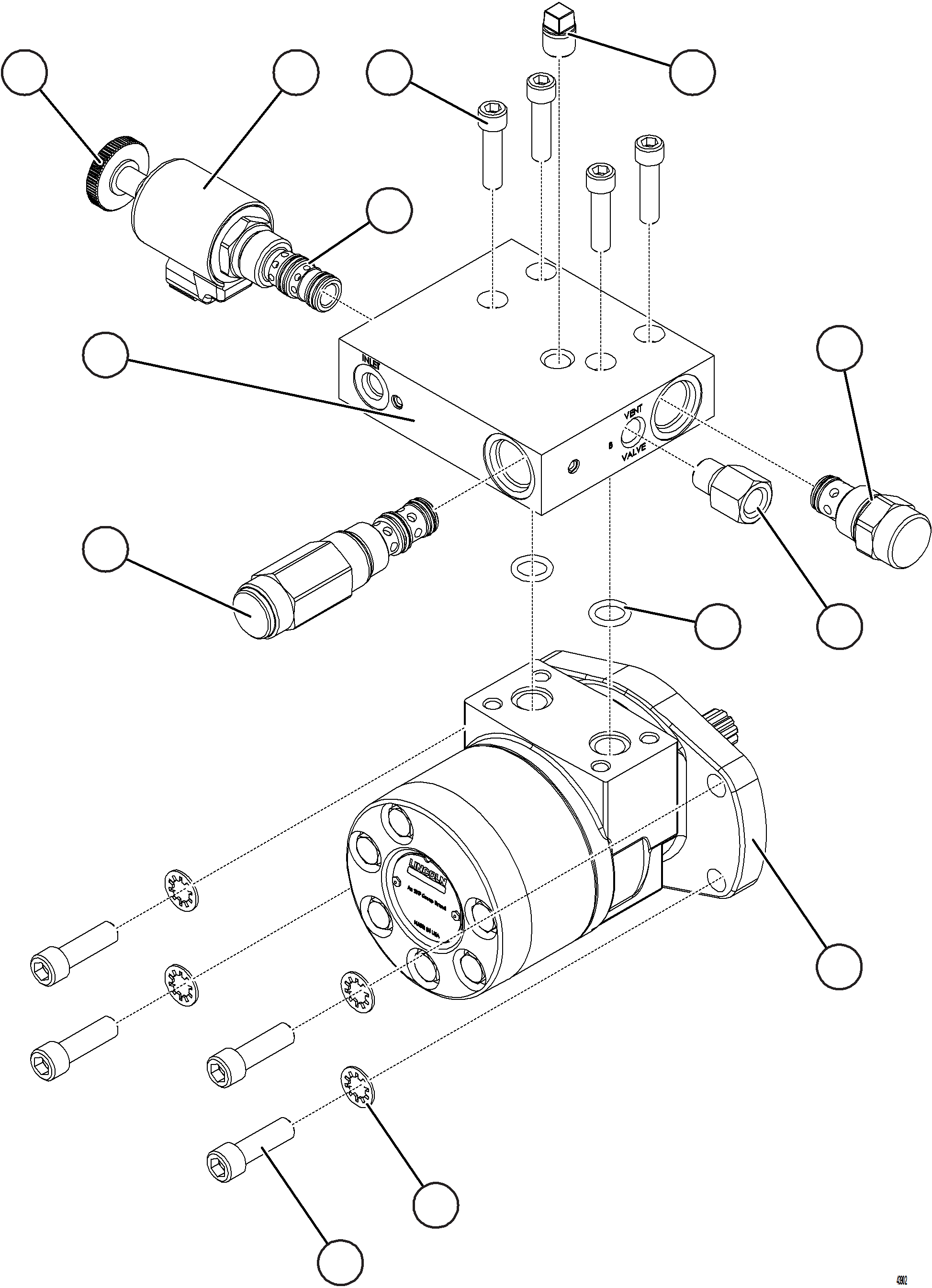 Komatsu parts book diagram for AFE78-E 930E-5 S/N A40022, A40024 - A40025  TECK: LUBE PUMP ASSEMBLY    58F-98-40240    2/3