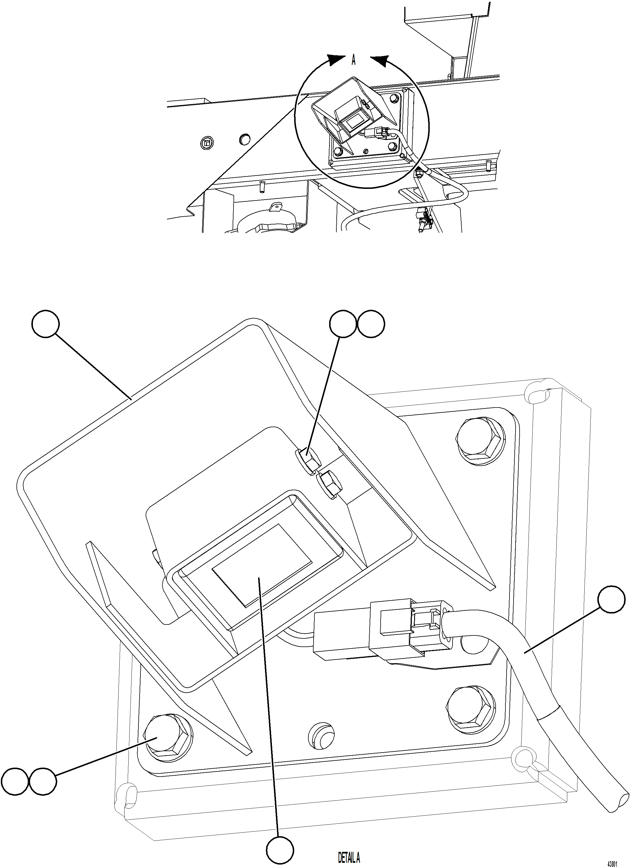 Komatsu parts book diagram for AFE78-E 930E-5 S/N A40022, A40024 - A40025  TECK: KOMVISION CAMERA INSTALLATION - LEFT