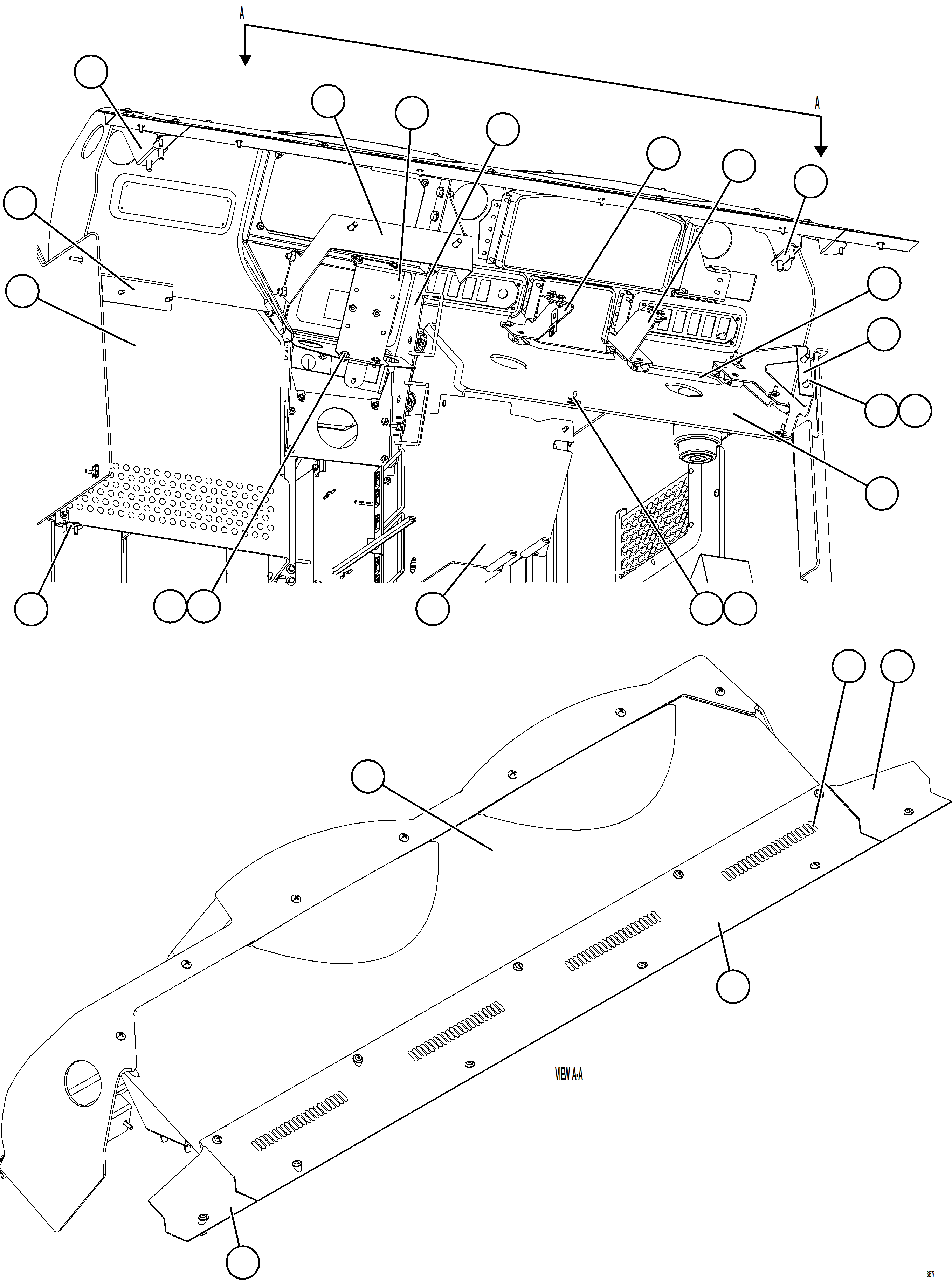 Komatsu parts book diagram for AFE78-H 930E-5 S/N A40038 - A40041, A40044 - A40045, A40048 - A40049, A40053  SOUTHFLANK: CAB INTERIOR COVERS