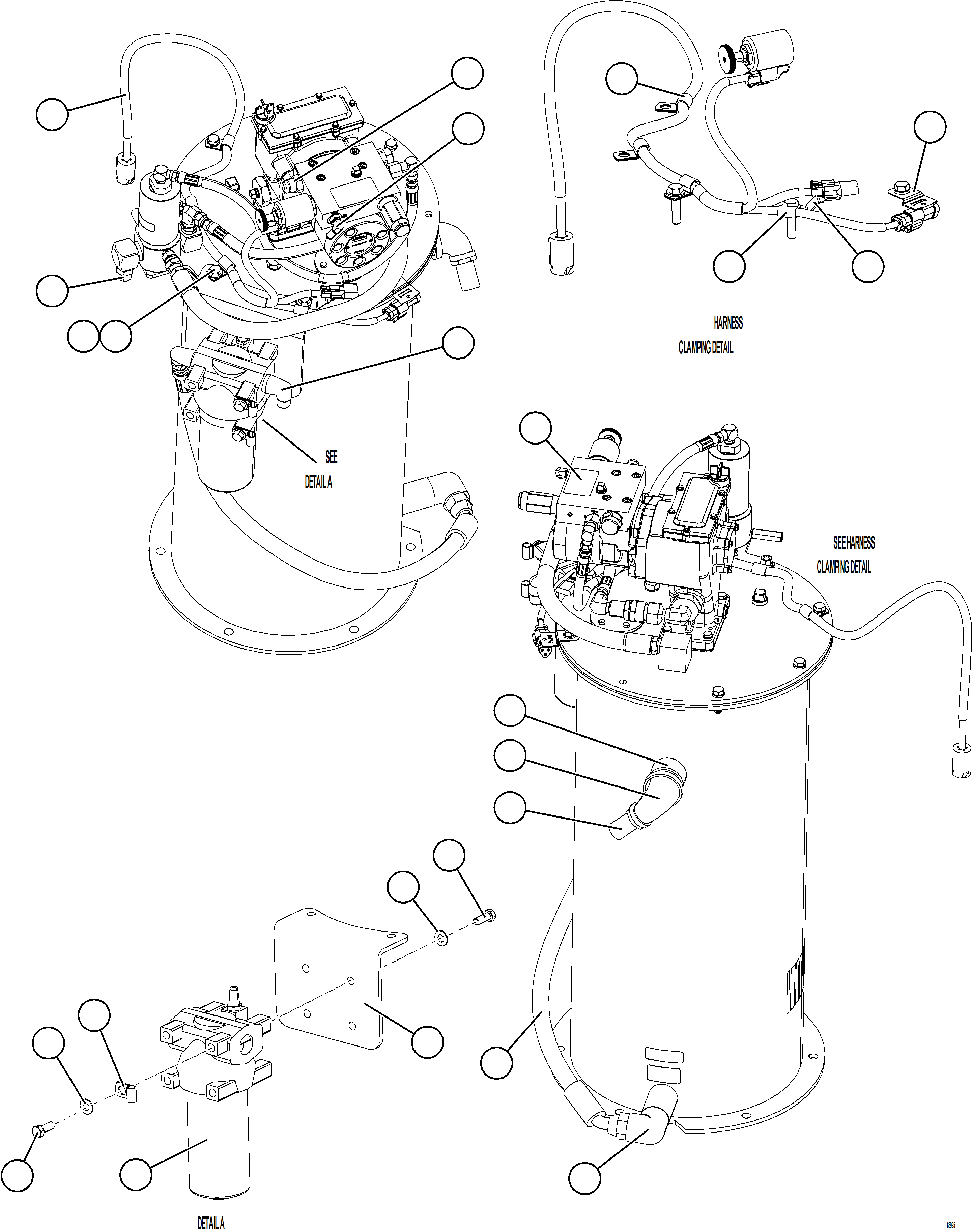 Komatsu parts book diagram for AFE78-H 930E-5 S/N A40038 - A40041, A40044 - A40045, A40048 - A40049, A40053  SOUTHFLANK: LUBRICATION PUMP SUB-ASSEMBLY