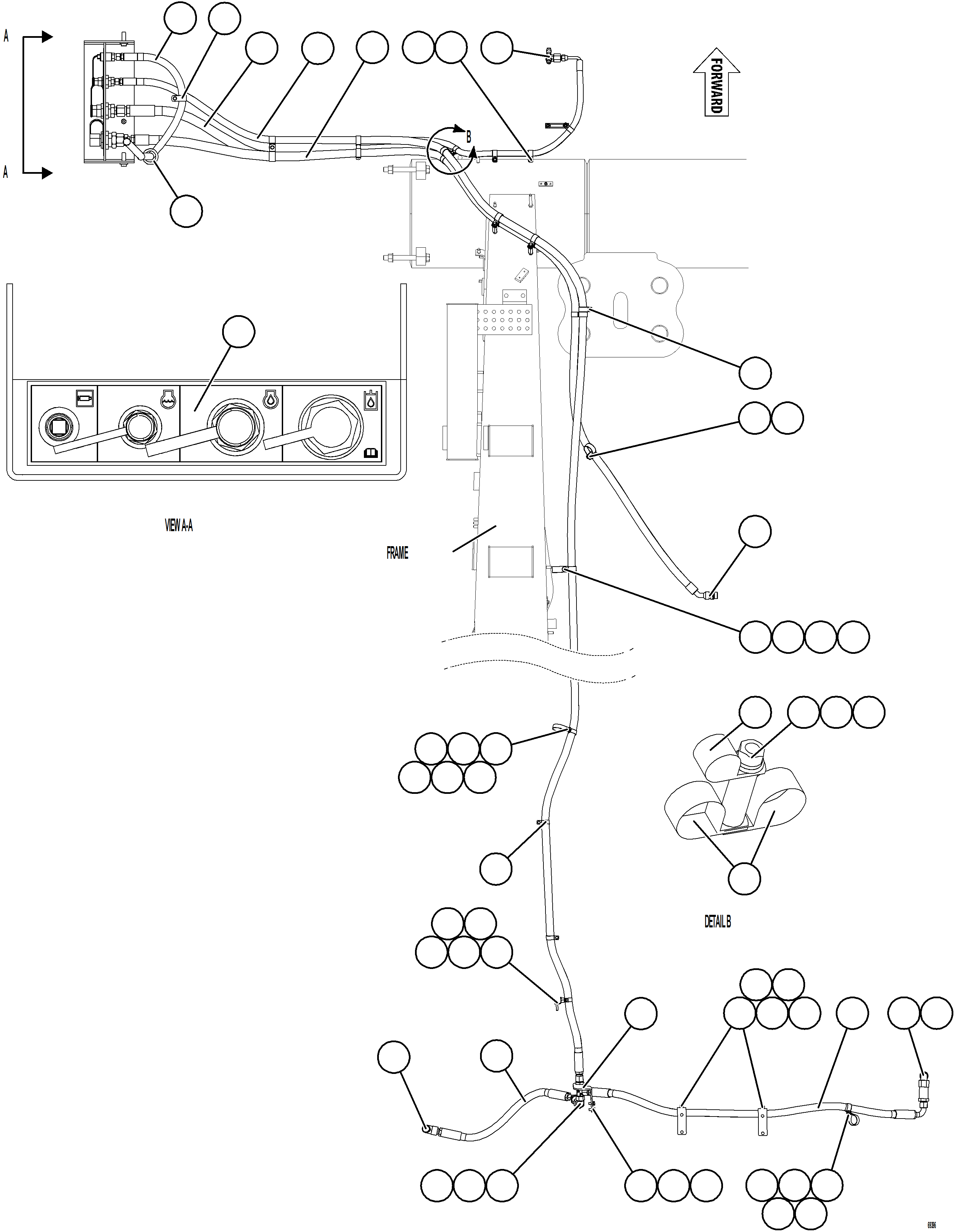 Komatsu parts book diagram for AFE78-H 930E-5 S/N A40038 - A40041, A40044 - A40045, A40048 - A40049, A40053  SOUTHFLANK: SERVICE CENTER - LH