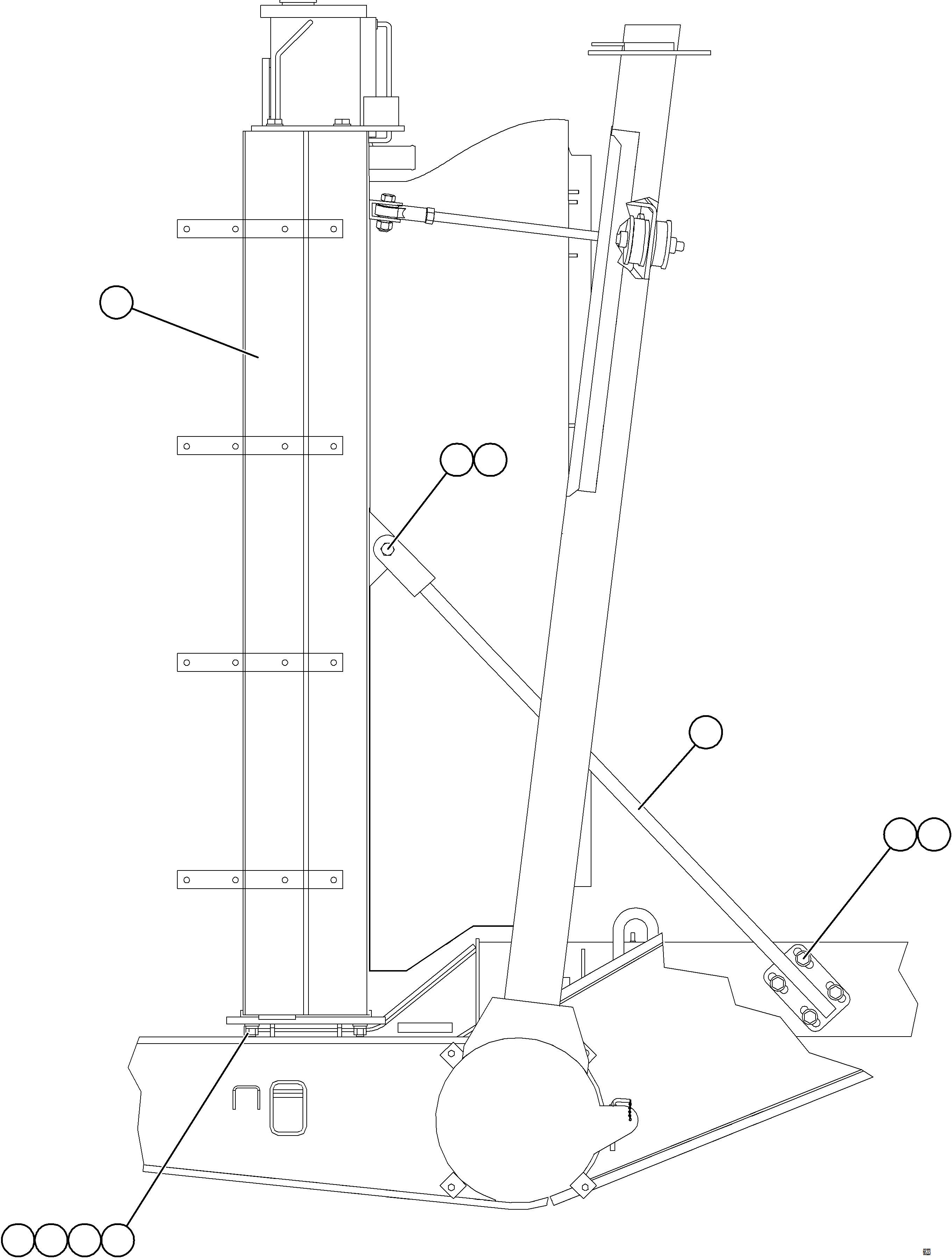Komatsu parts book diagram for AFE78-S 930E-5 S/N A40078 - A40079  BOLIDEN: RADIATOR INSTALLATION - LOWER