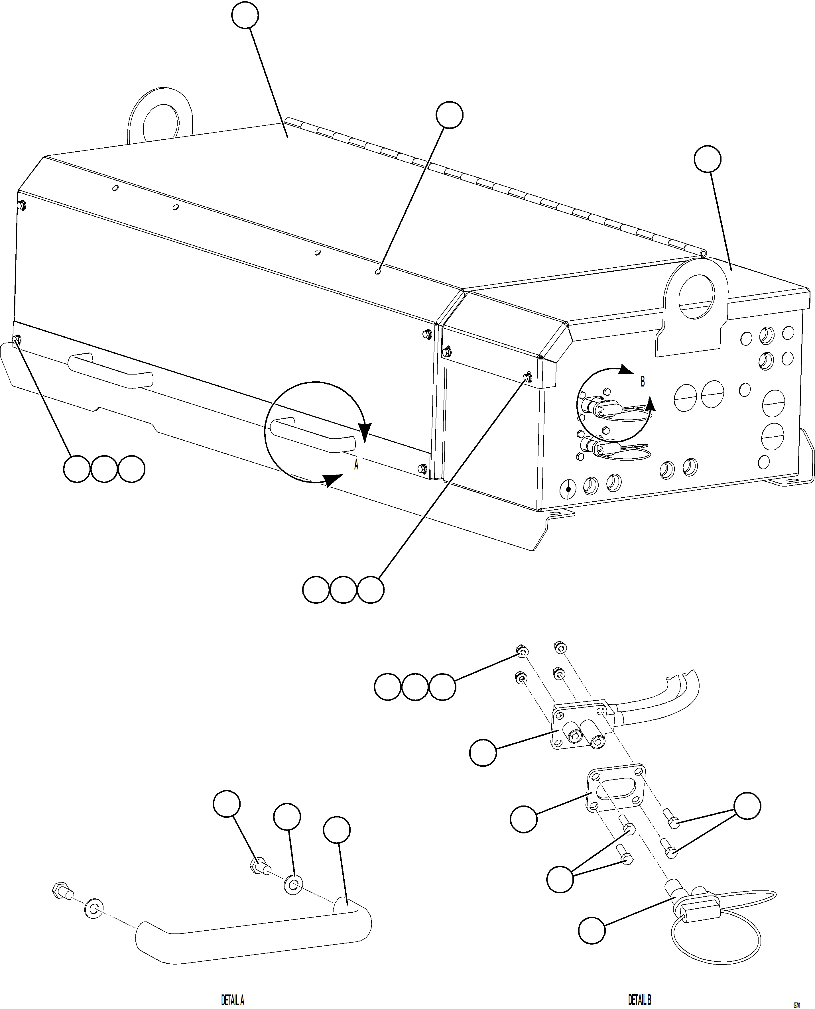 Komatsu parts book diagram for AFE78-S 930E-5 S/N A40078 - A40079  BOLIDEN: BATTERY BOX    1/6