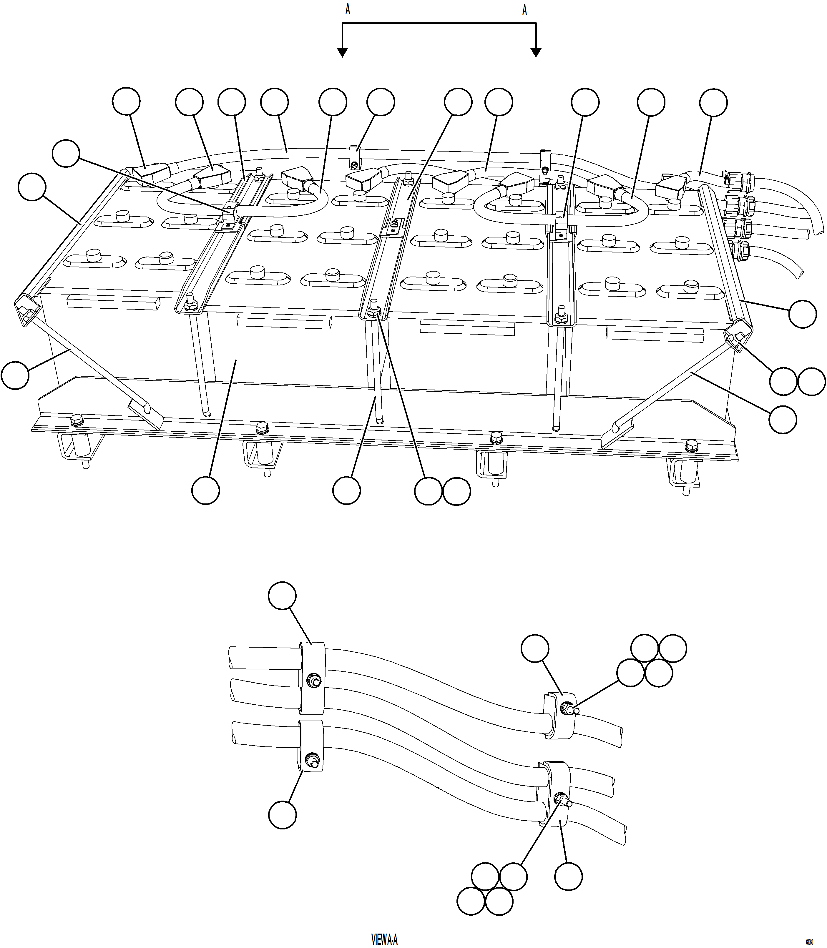 Komatsu parts book diagram for AFE78-S 930E-5 S/N A40078 - A40079  BOLIDEN: BATTERY BOX    4/6