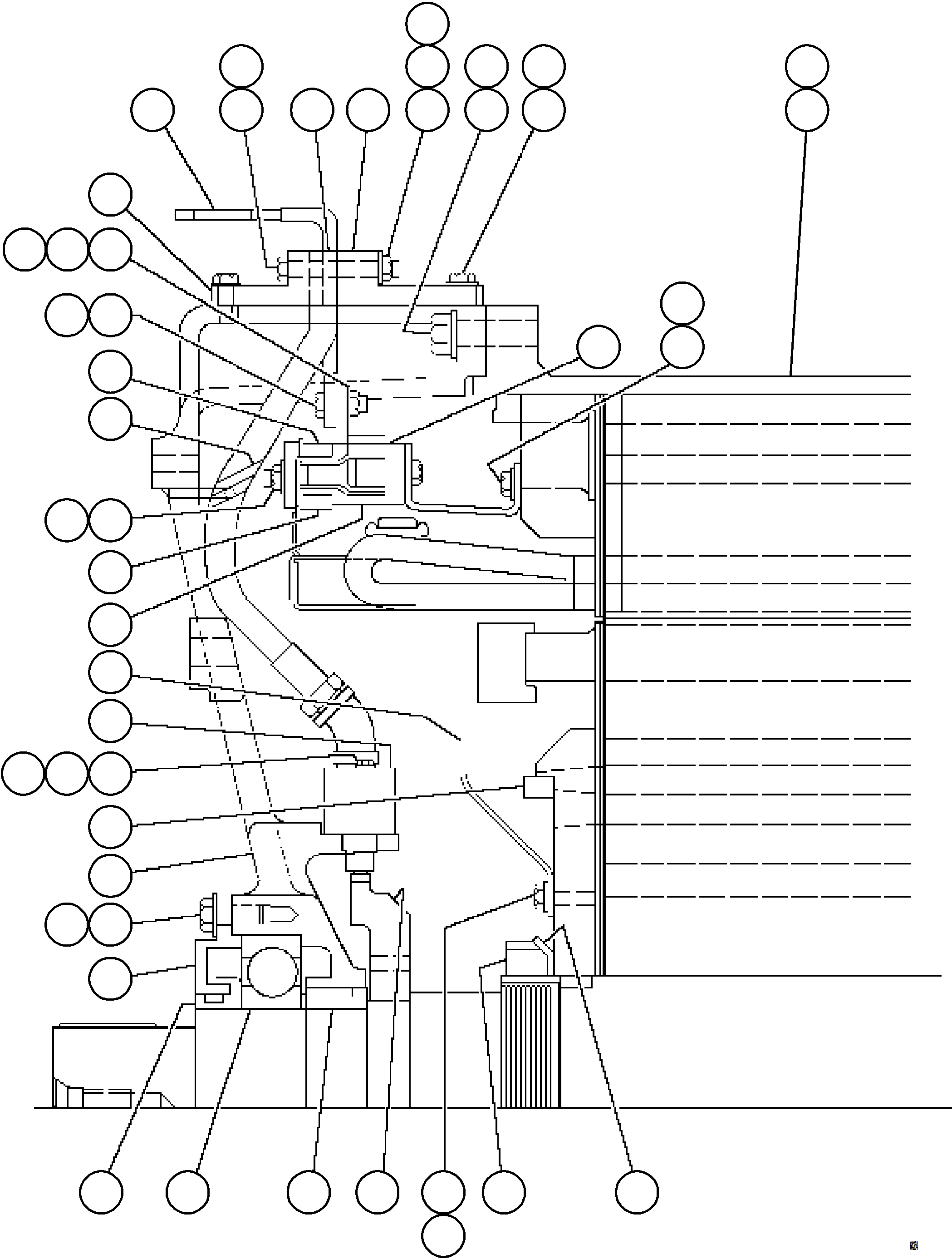 Komatsu parts book diagram for AFE78-S 930E-5 S/N A40078 - A40079  BOLIDEN: WHEEL MOTOR ROTOR ASSEMBLY    1/2    58F-30-00200