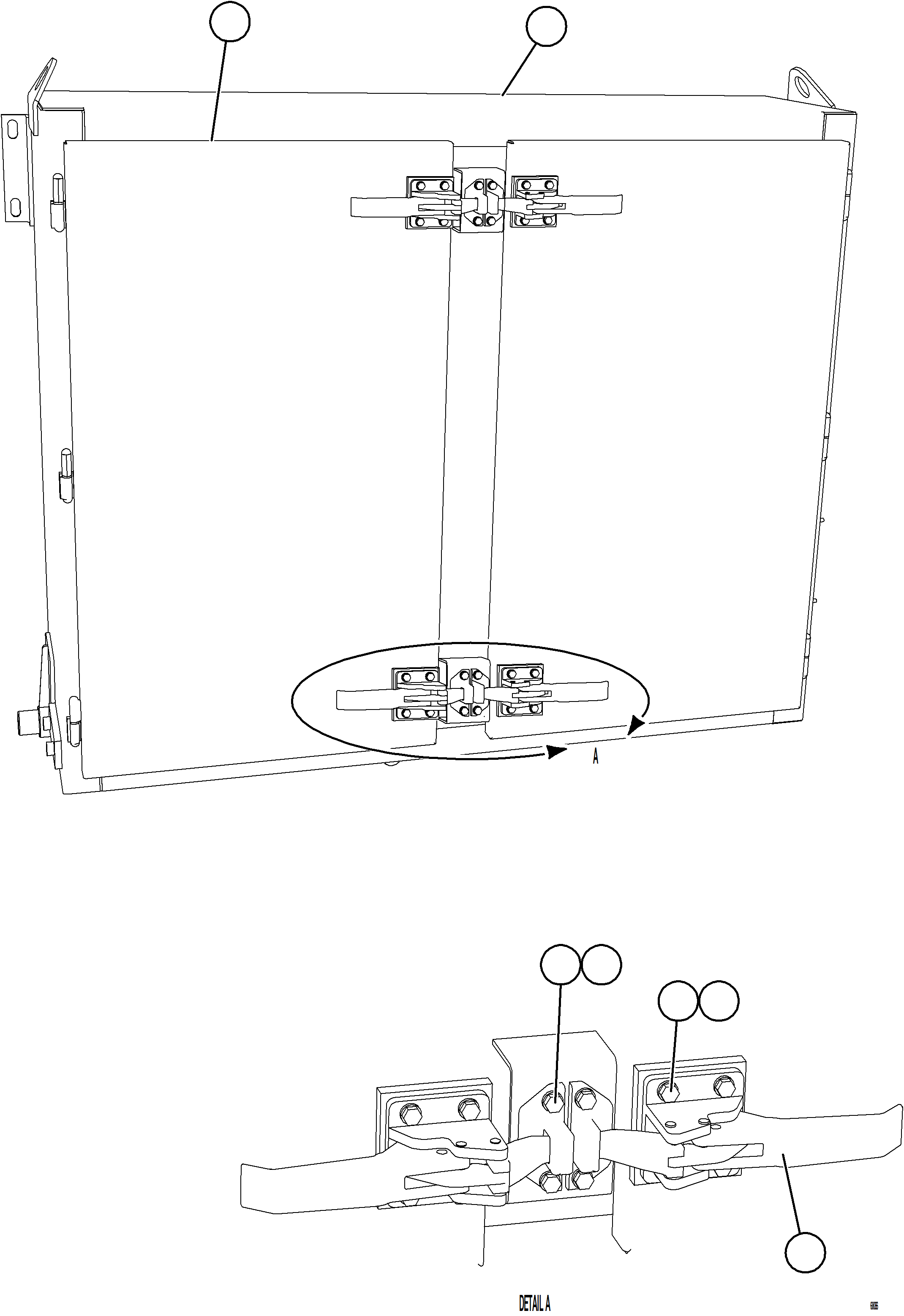 Komatsu parts book diagram for AFE78-S 930E-5 S/N A40078 - A40079  BOLIDEN: HYDRAULIC BRAKE CABINET STRUCTURE    1/2