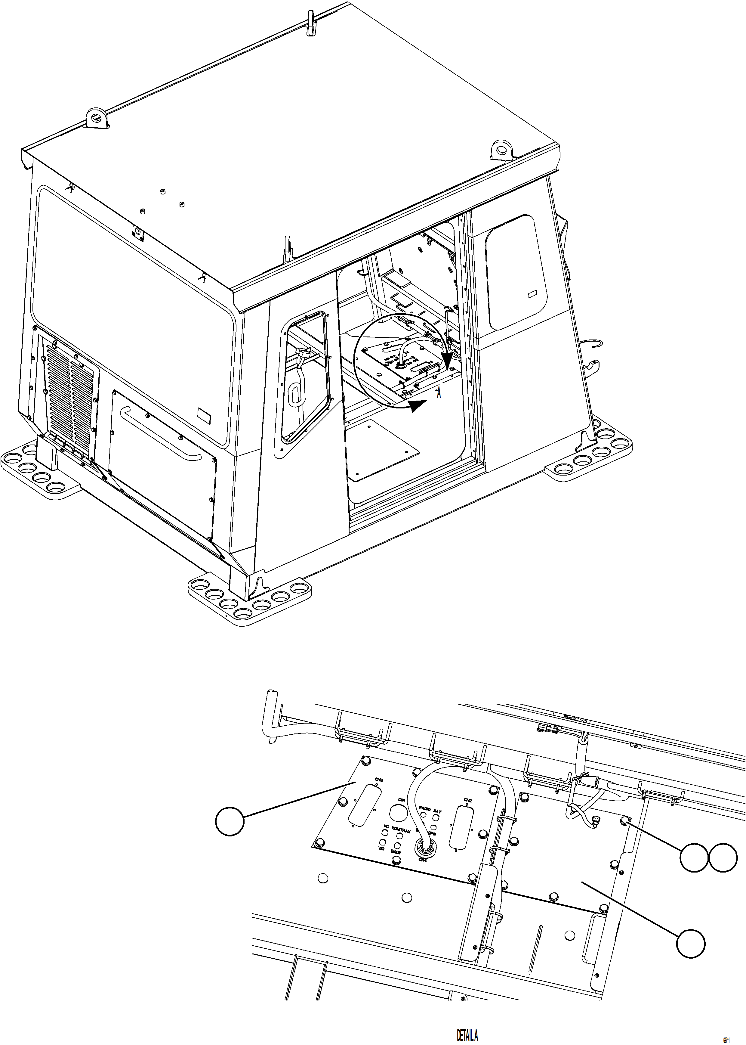 Komatsu parts book diagram for AFE78-S 930E-5 S/N A40078 - A40079  BOLIDEN: CAB INTERIOR COVERS