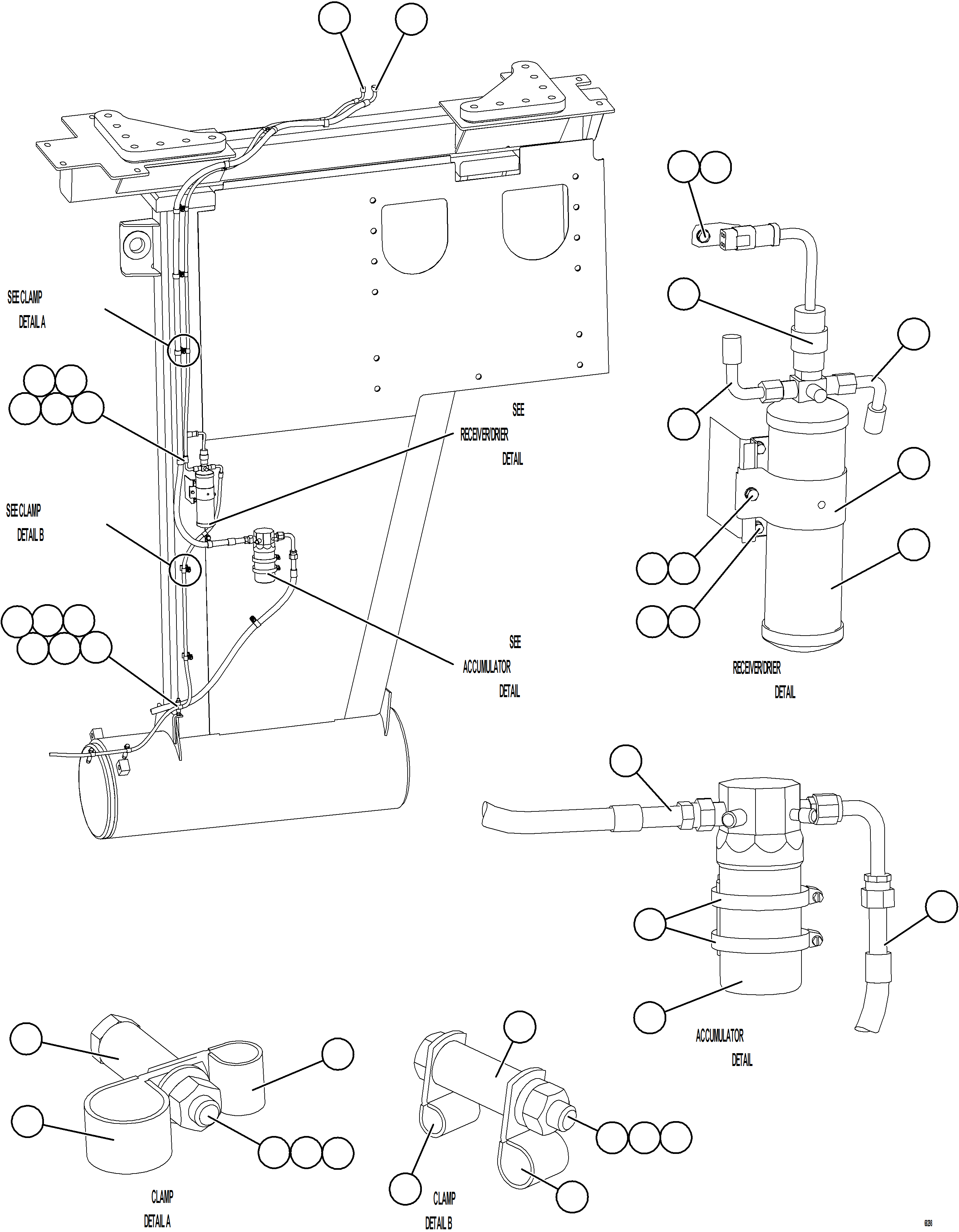 Komatsu parts book diagram for AFE78-S 930E-5 S/N A40078 - A40079  BOLIDEN: AIR CONDITIONING PIPING    2/3