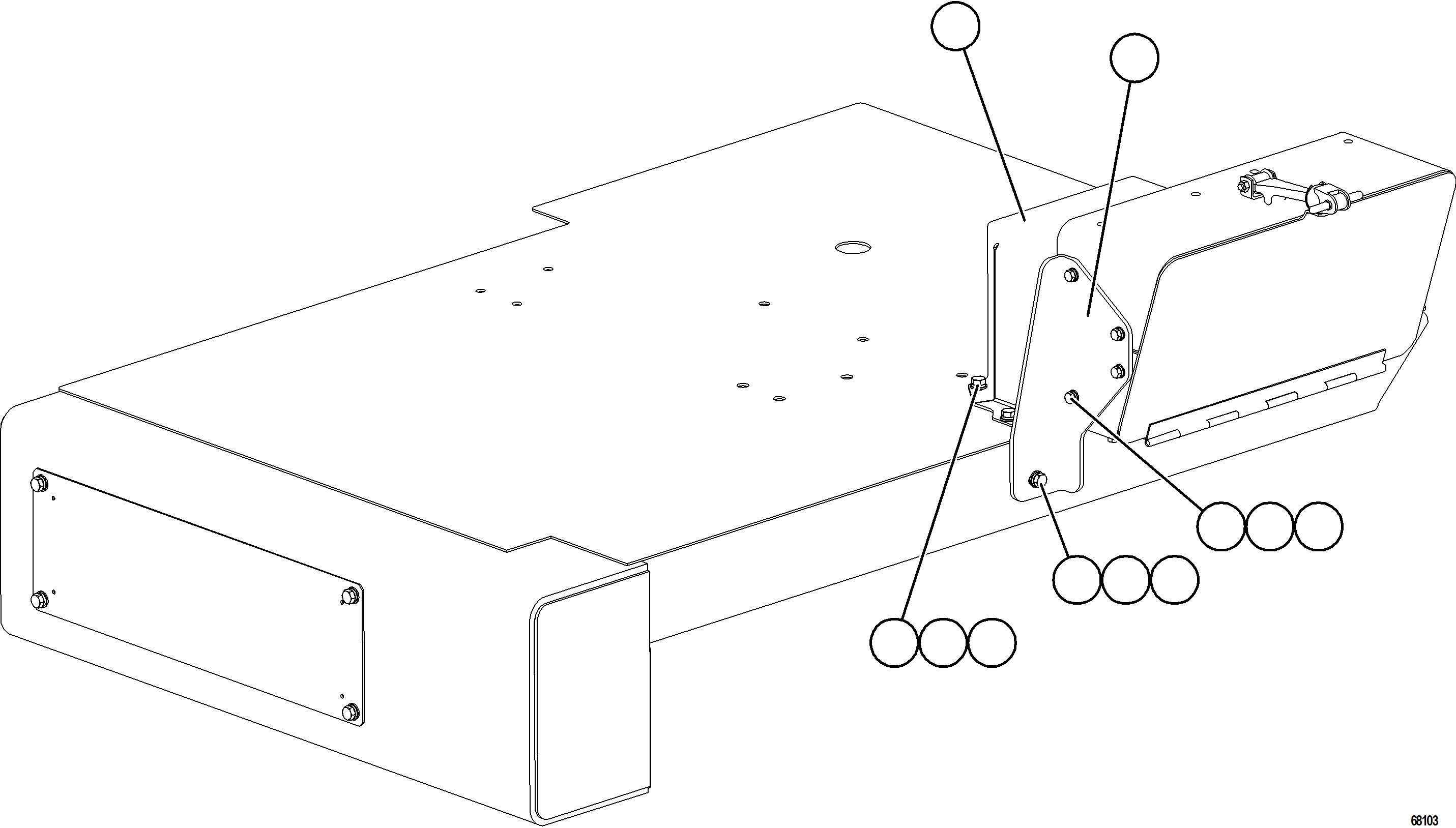 Komatsu parts book diagram for AFE78-S 930E-5 S/N A40078 - A40079  BOLIDEN: ISOLATION BOX WIRING COVERS