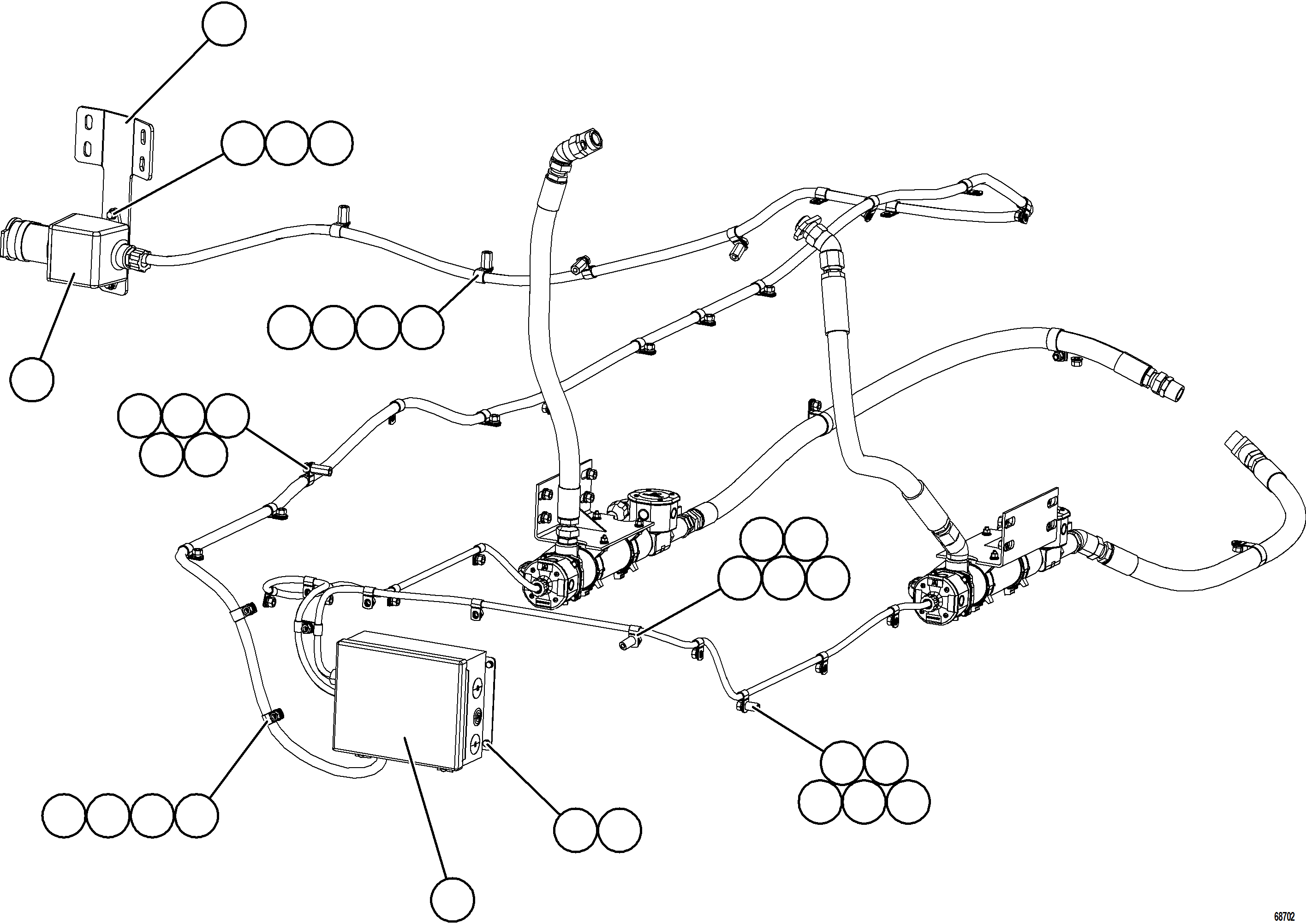 Komatsu parts book diagram for AFE78-S 930E-5 S/N A40078 - A40079  BOLIDEN: HOTSTART - JUNCTION BOX & RECEPTACLE