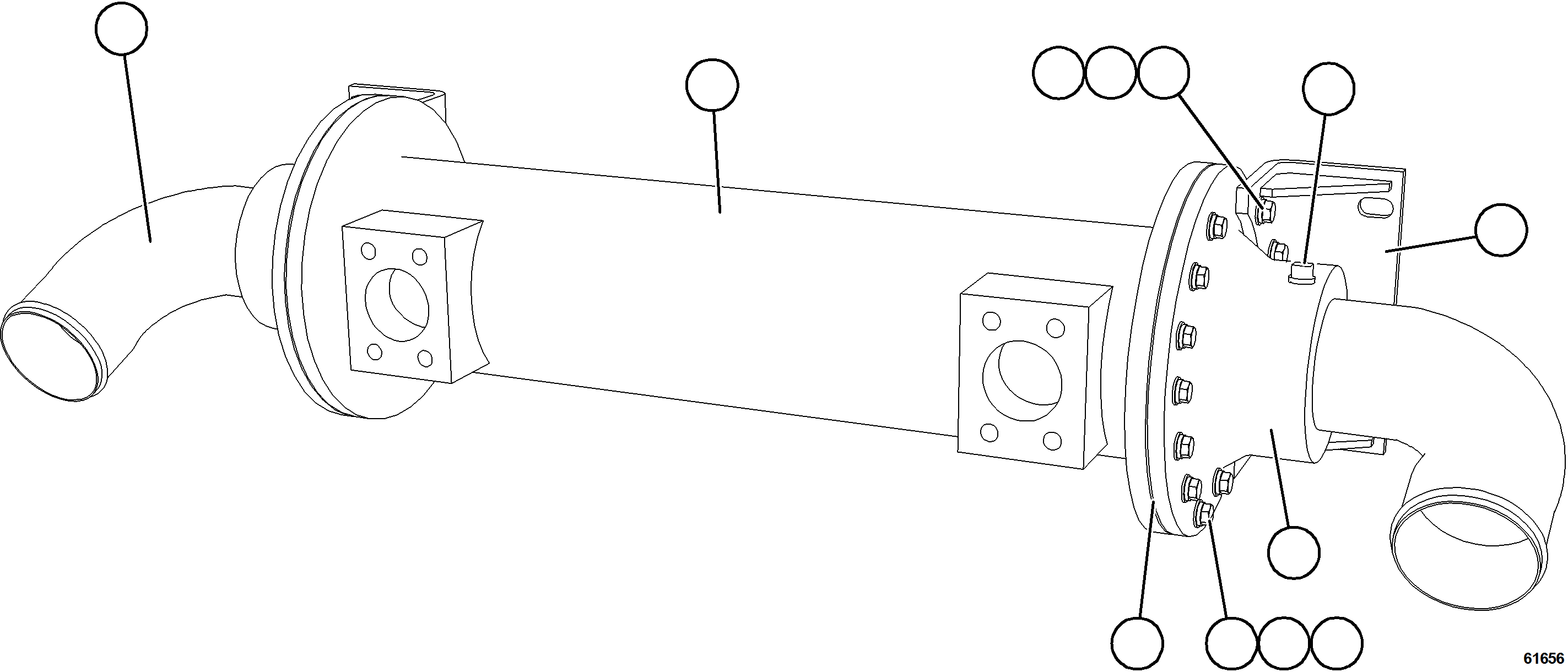 Komatsu parts book diagram for AFE78-X 930E-5 S/N A40089  IOCC: HEAT EXCHANGER    PB9796