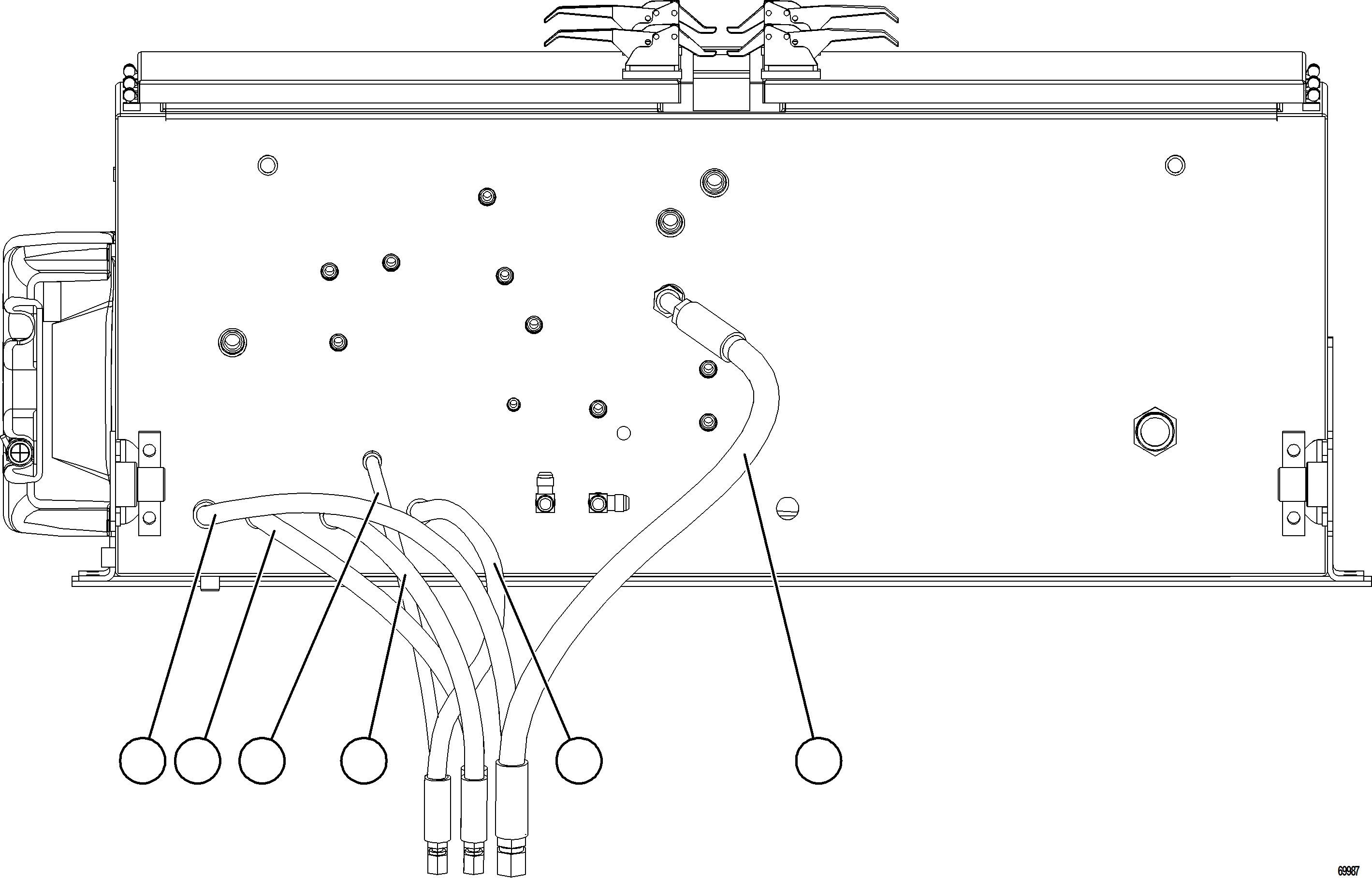 Komatsu parts book diagram for AFE78-X 930E-5 S/N A40089  IOCC: BRAKE VALVE PIPING    2/2