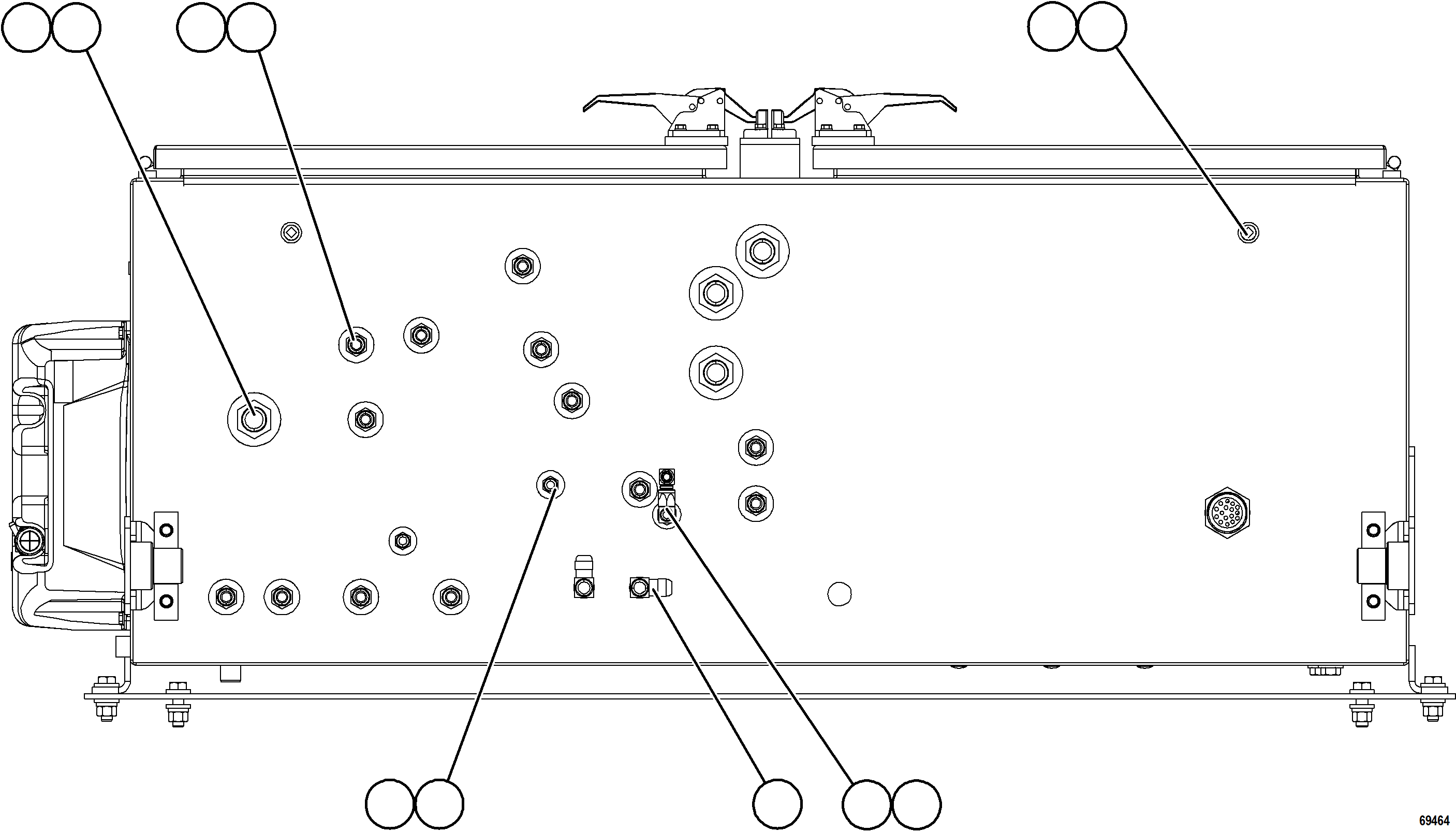 Komatsu parts book diagram for AFE78-X 930E-5 S/N A40089  IOCC: HYDRAULIC BRAKE CABINET STRUCTURE    2/2
