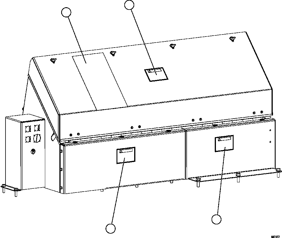 Dump Trucks Komatsu / HD1500-7 S/N A30001 - A30108   KOMATSU (AFP54-A) (BEPB055003)(AFP54-A) / DECALS & WARNINGS - REAR ELECTRICAL COMPARTMENT(008 : 50707)