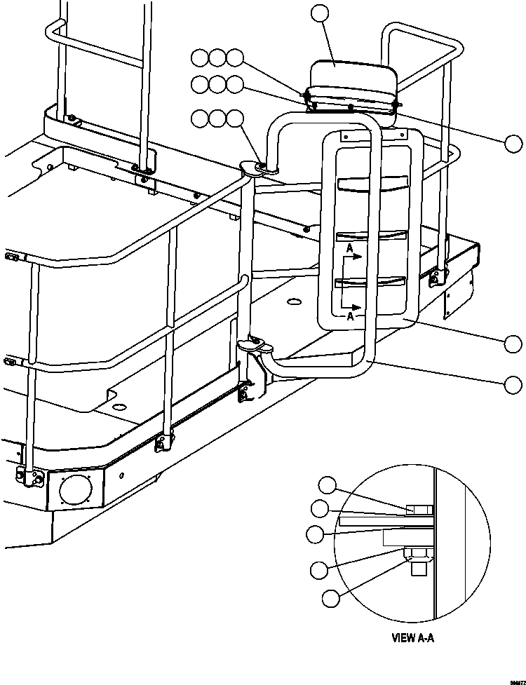 Dump Trucks Komatsu / HD1500-7 S/N A30001 - A30108   KOMATSU (AFP54-A) (BEPB055003)(AFP54-A) / LH MIRROR INSTALLATION(032 : 50607)