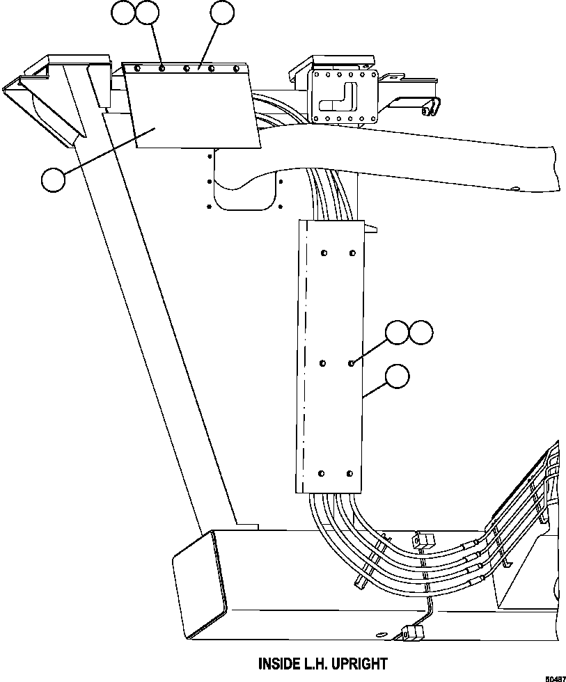 Dump Trucks Komatsu / HD1500-7 S/N A30001 - A30108   KOMATSU (AFP54-A) (BEPB055003)(AFP54-A) / LH UPRIGHT MISCELLANEOUS(036 : 50487)