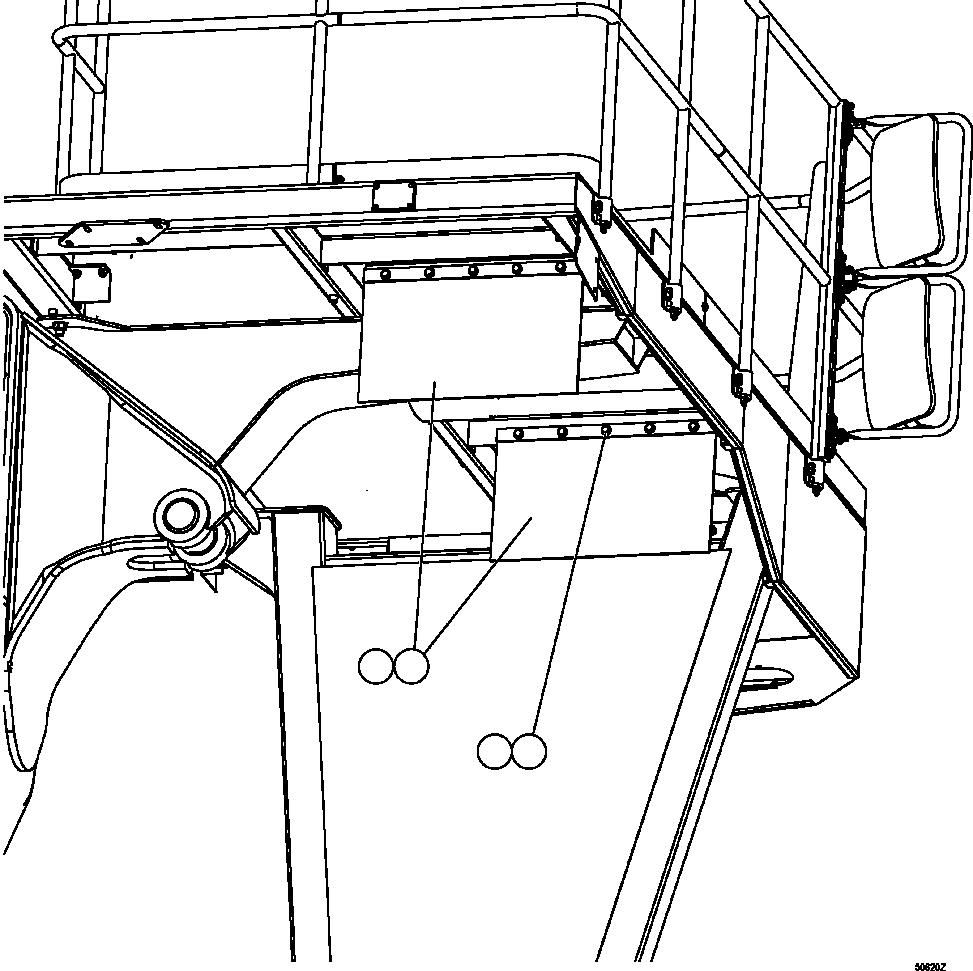 Dump Trucks Komatsu / HD1500-7 S/N A30001 - A30108   KOMATSU (AFP54-A) (BEPB055003)(AFP54-A) / RH UPRIGHT MUD FLAPS(038 : 50620)