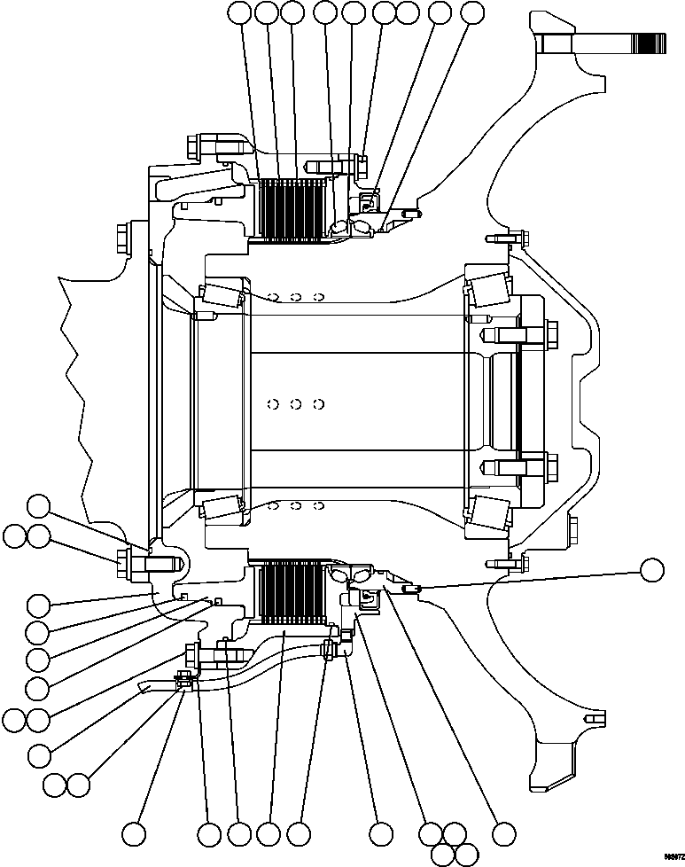 Dump Trucks Komatsu / HD1500-7 S/N A30001 - A30108   KOMATSU (AFP54-A) (BEPB055003)(AFP54-A) / FRONT BRAKE ASSEMBLY (EK9046)(086 : 50867)