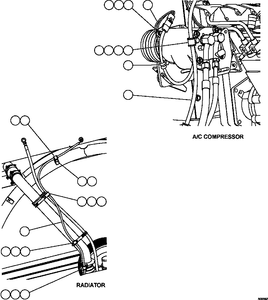 Dump Trucks Komatsu / HD1500-7 S/N A30001 - A30108   KOMATSU (AFP54-A) (BEPB055003)(AFP54-A) / ENGINE WIRING  2/2(414 : 50859)