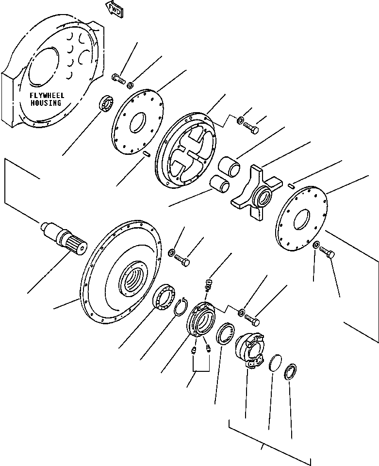 Komatsu parts book diagram for 330M S/N A10190-A10195 (DH637) (SA12V140Z-1): DAMPENER (561-01-X3210)