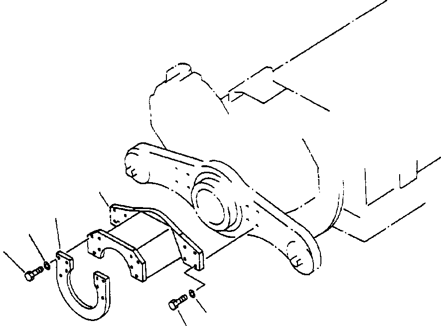 Komatsu parts book diagram for 330M S/N A10190-A10195 (DH637) (SA12V140Z-1): FRONT DRIVE SHAFT GUARD