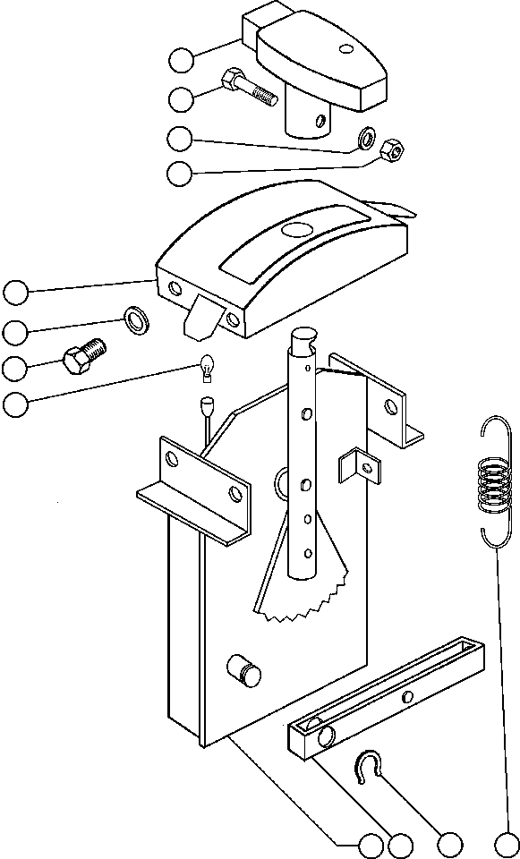 Komatsu parts book diagram for 330M S/N A10190-A10195 (DH637) (SA12V140Z-1): TRANSMISSION RANGE SELECTOR (7818-26-7000)