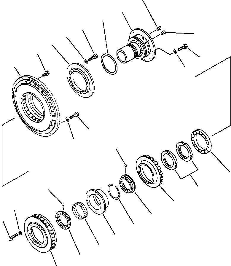 Komatsu parts book diagram for 330M S/N A10190-A10195 (DH637) (SA12V140Z-1): TORQUE CONVERTER - STATOR & PUMP