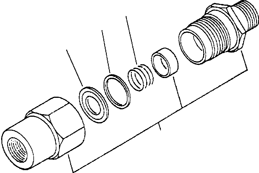 Komatsu parts book diagram for 330M S/N A10190-A10195 (DH637) (SA12V140Z-1): CHECK VALVE - 3 (281-34-11511)