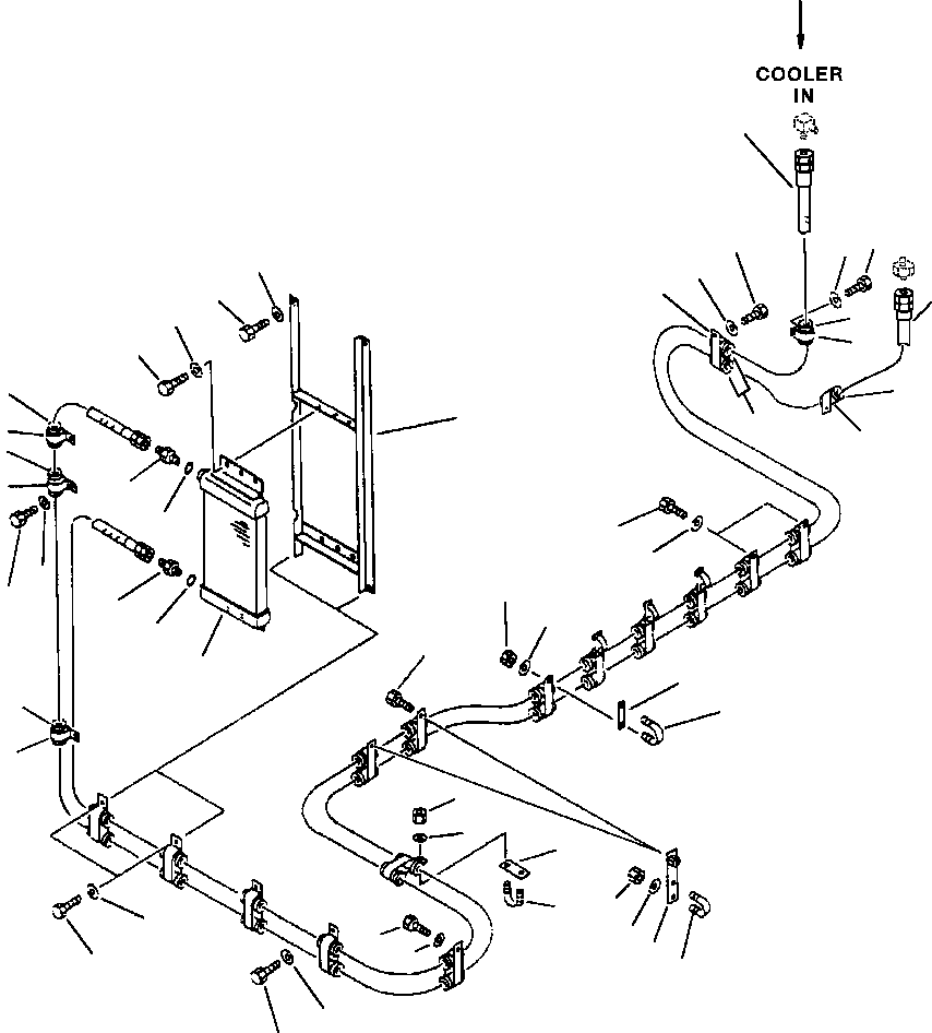 Komatsu parts book diagram for 330M S/N A10190-A10195 (DH637) (SA12V140Z-1): STEERING PIPING - 4