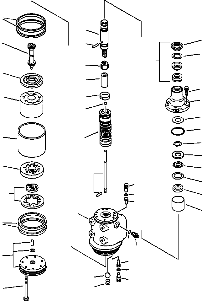 Komatsu parts book diagram for 330M S/N A10190-A10195 (DH637) (SA12V140Z-1): STEERING VALVE (561-40-63301)