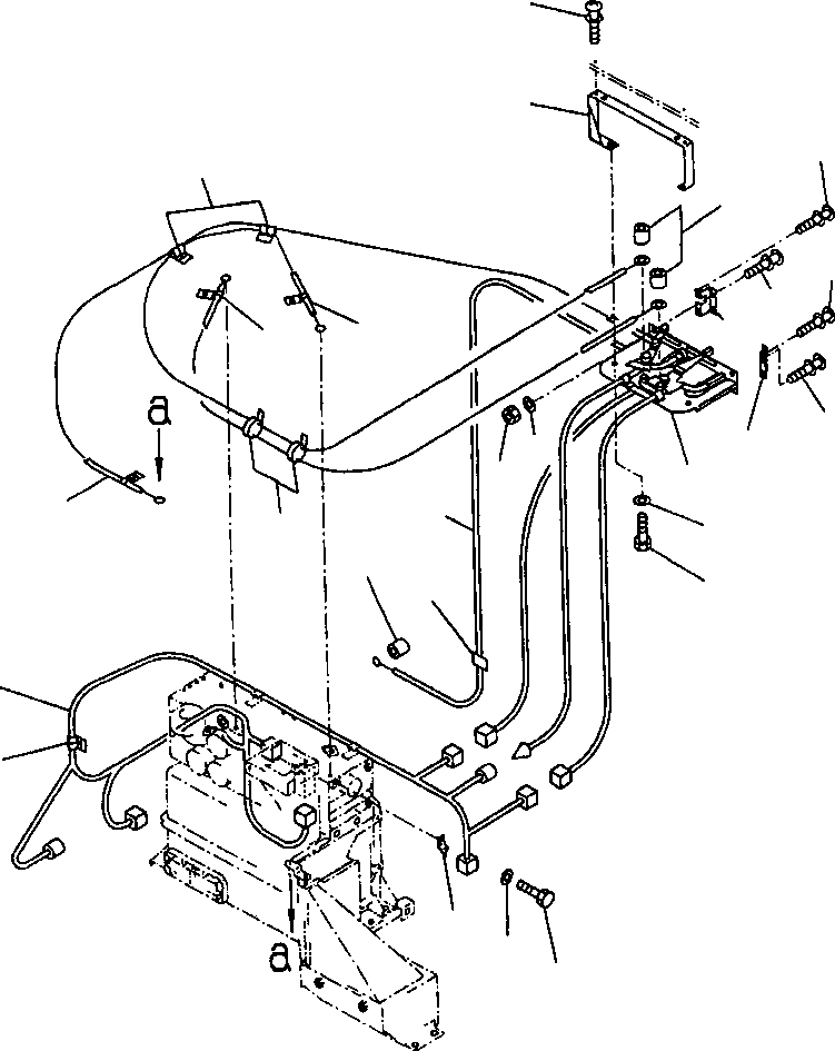 Komatsu parts book diagram for 330M S/N A10190-A10195 (DH637) (SA12V140Z-1): HEATER/AIR CONDITIONER CONTROL INSTL